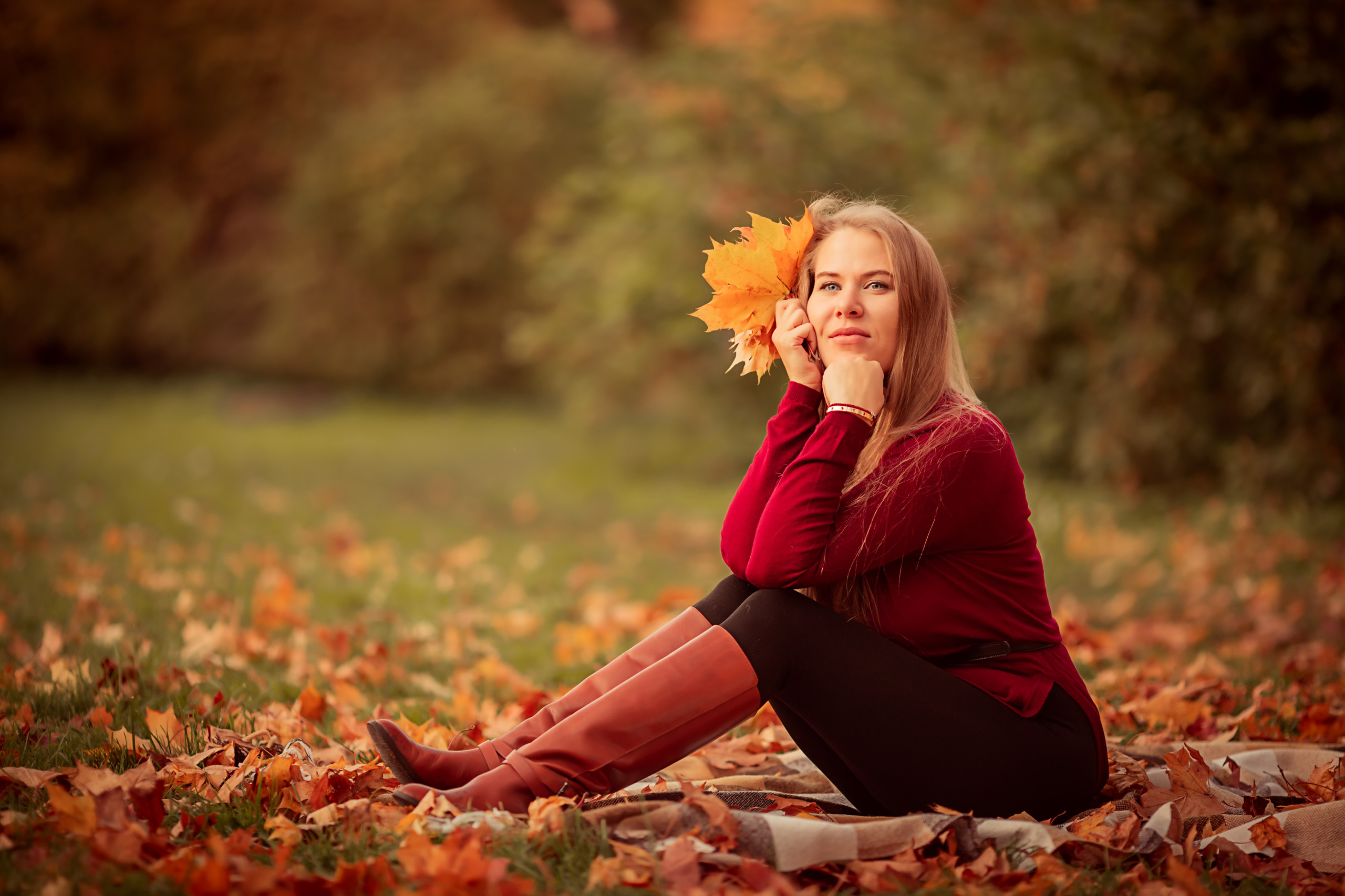 Осенняя съемка мама и дочка. Фотограф в Санкт-Петербурге Анастасия Полякова