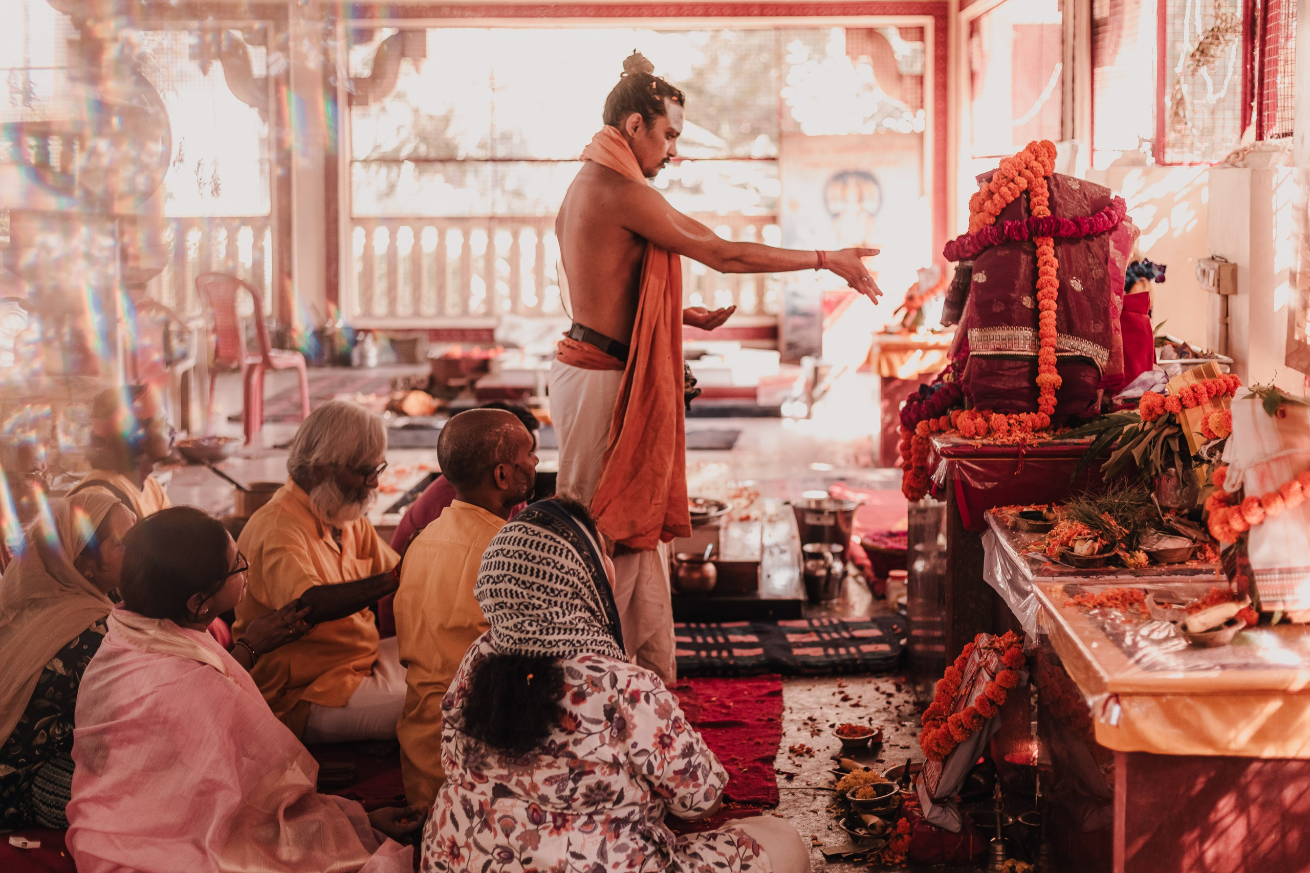 Lakshmi pooja in India. Mariam Bagdasaryan
