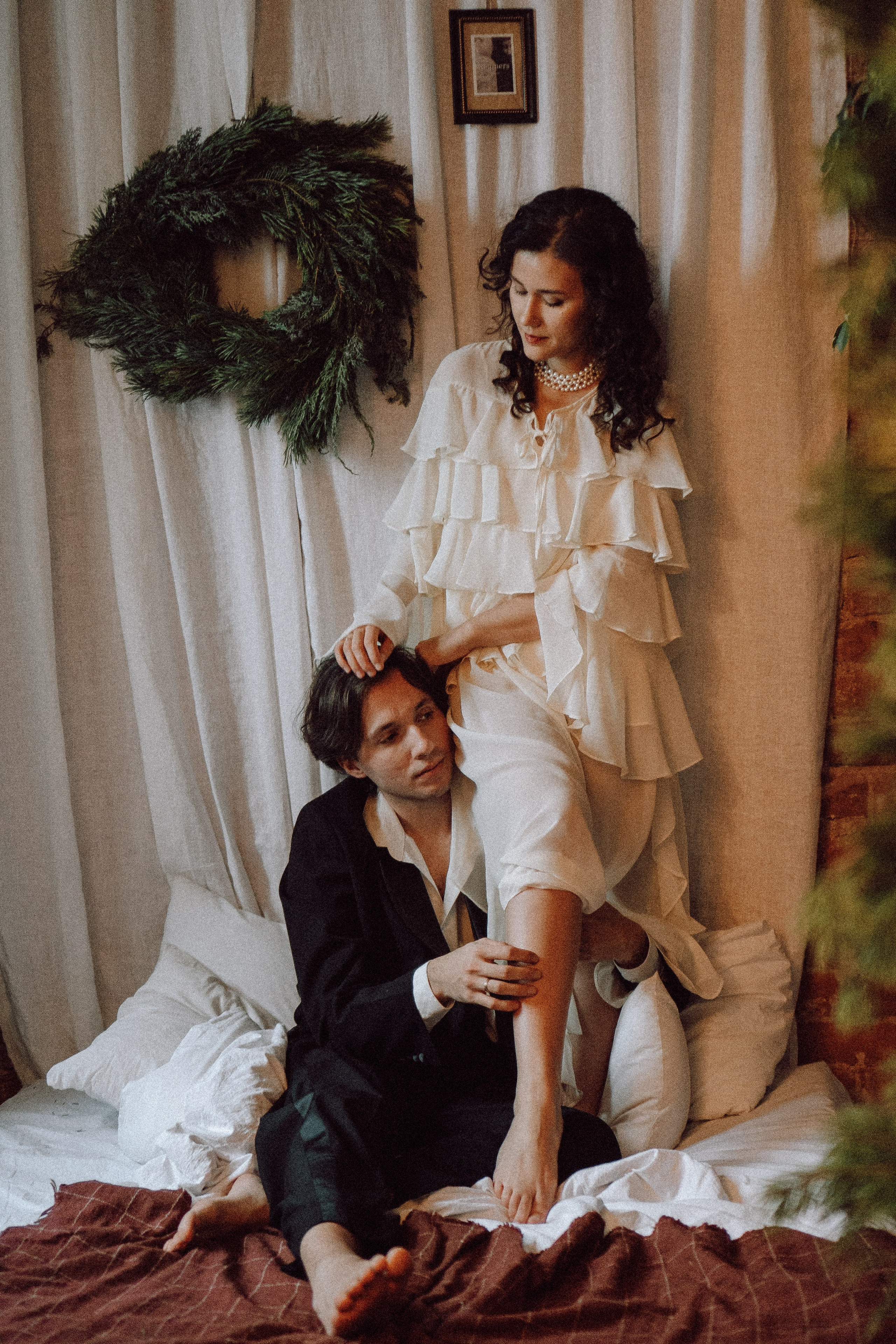 УТРО ЖЕНИХА И НЕВЕСТЫ В ФОТОСТУДИИ И ОСНОВНАЯ ФОТОСЕСИСИЯ ЗИМОЙ. Профессиональный фотограф, Санкт-Петербург — Виктория Богомолова