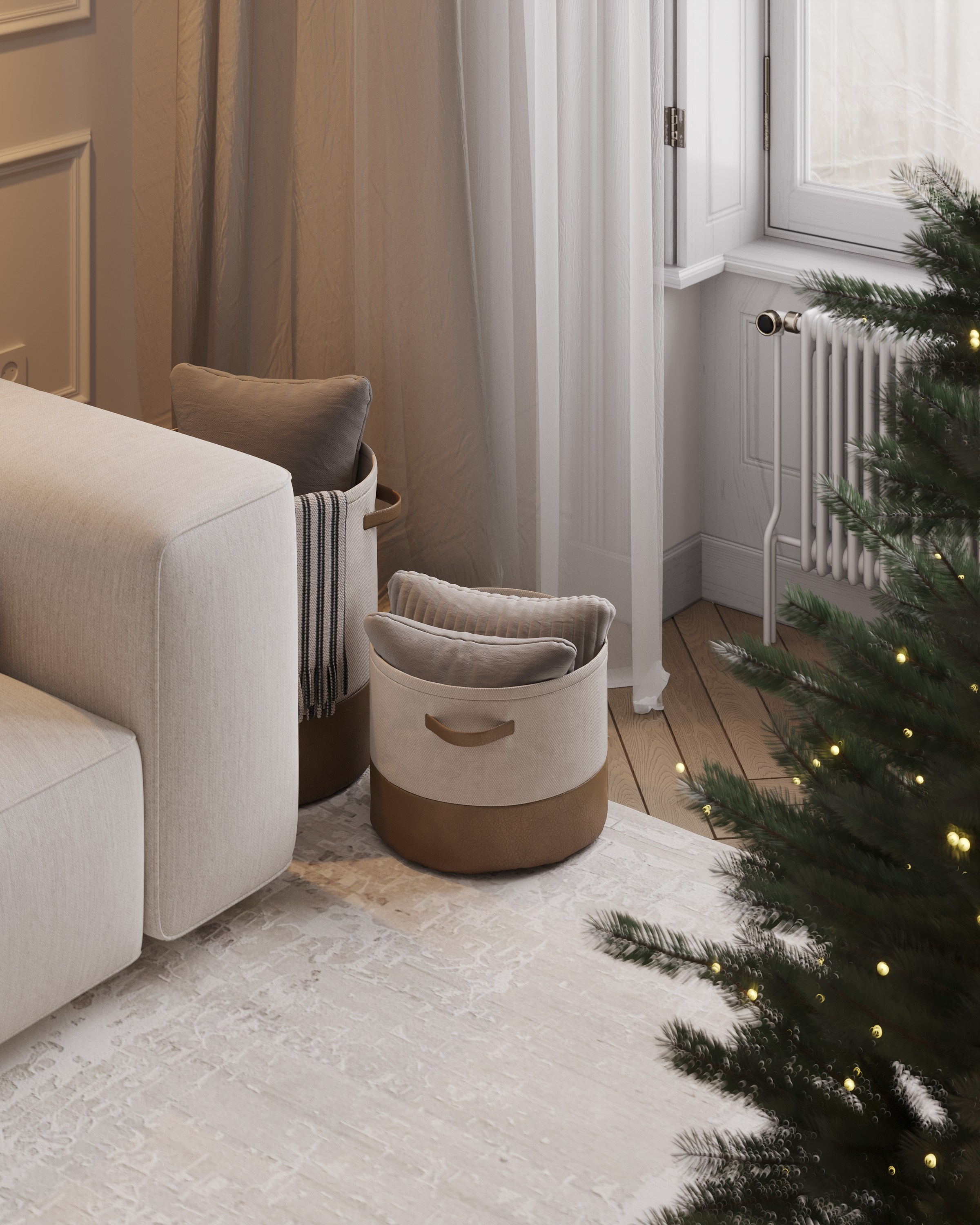 WINTER OFFICE. 3d визуализатор Анастасия Науменко