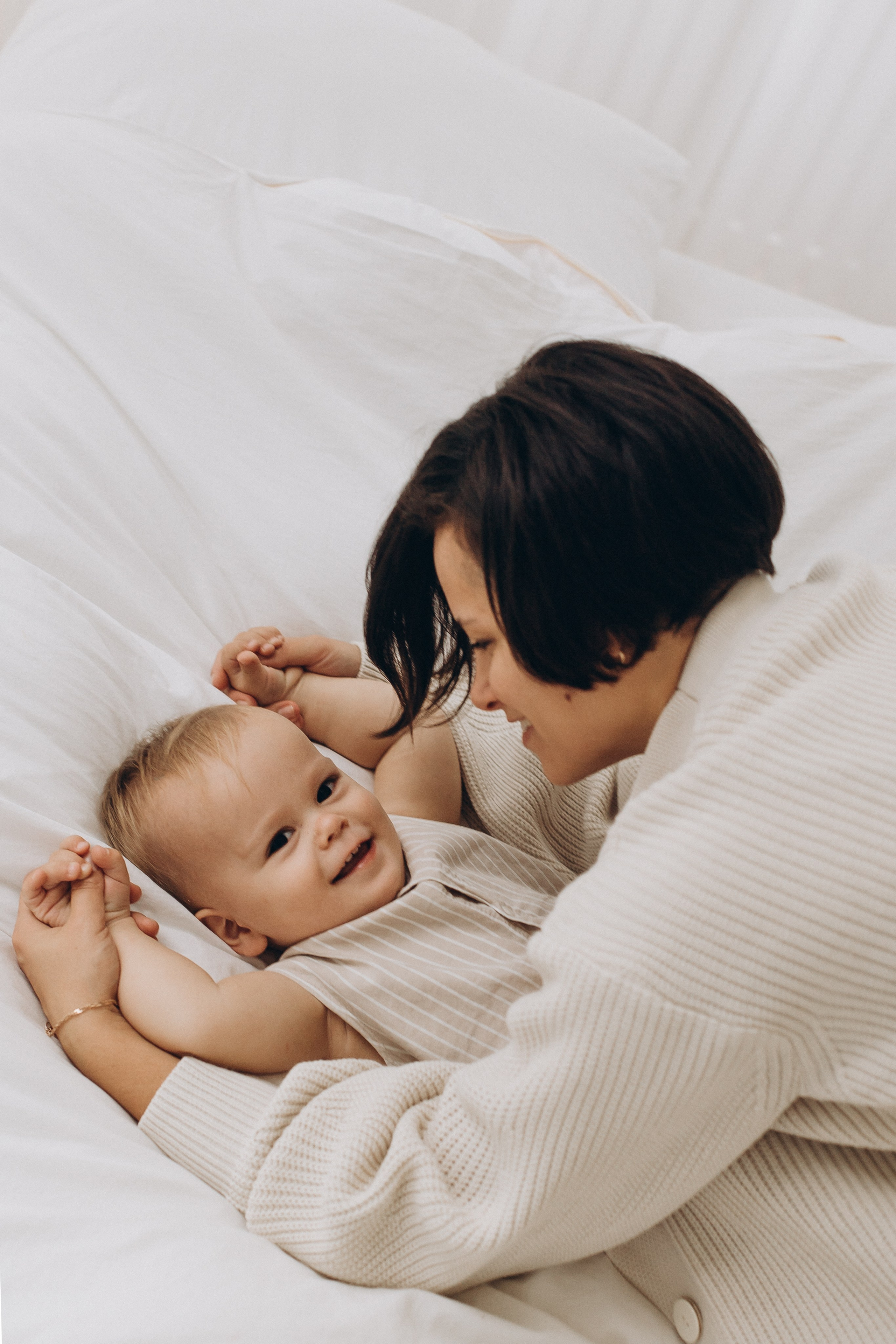 Фотосессия с малышом в студии. Семейный фотограф в Москве и Королеве Евгения Баукова