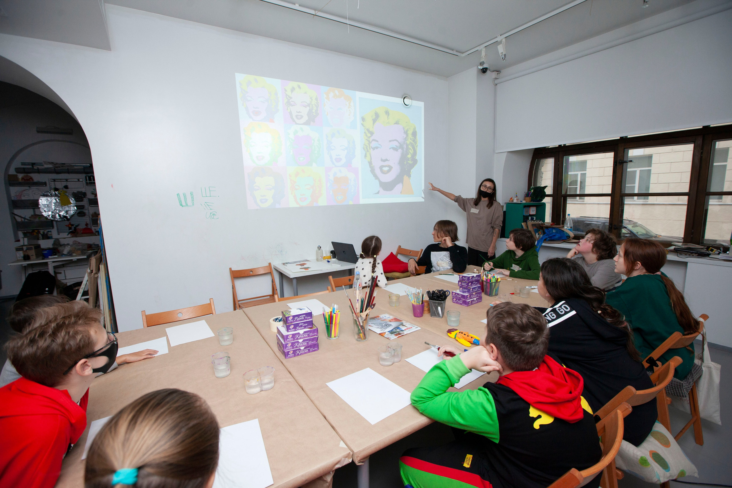 Детский мастер-класс в ММОМА. Stanislav Baryshev — People. Emotions. Atmosphere