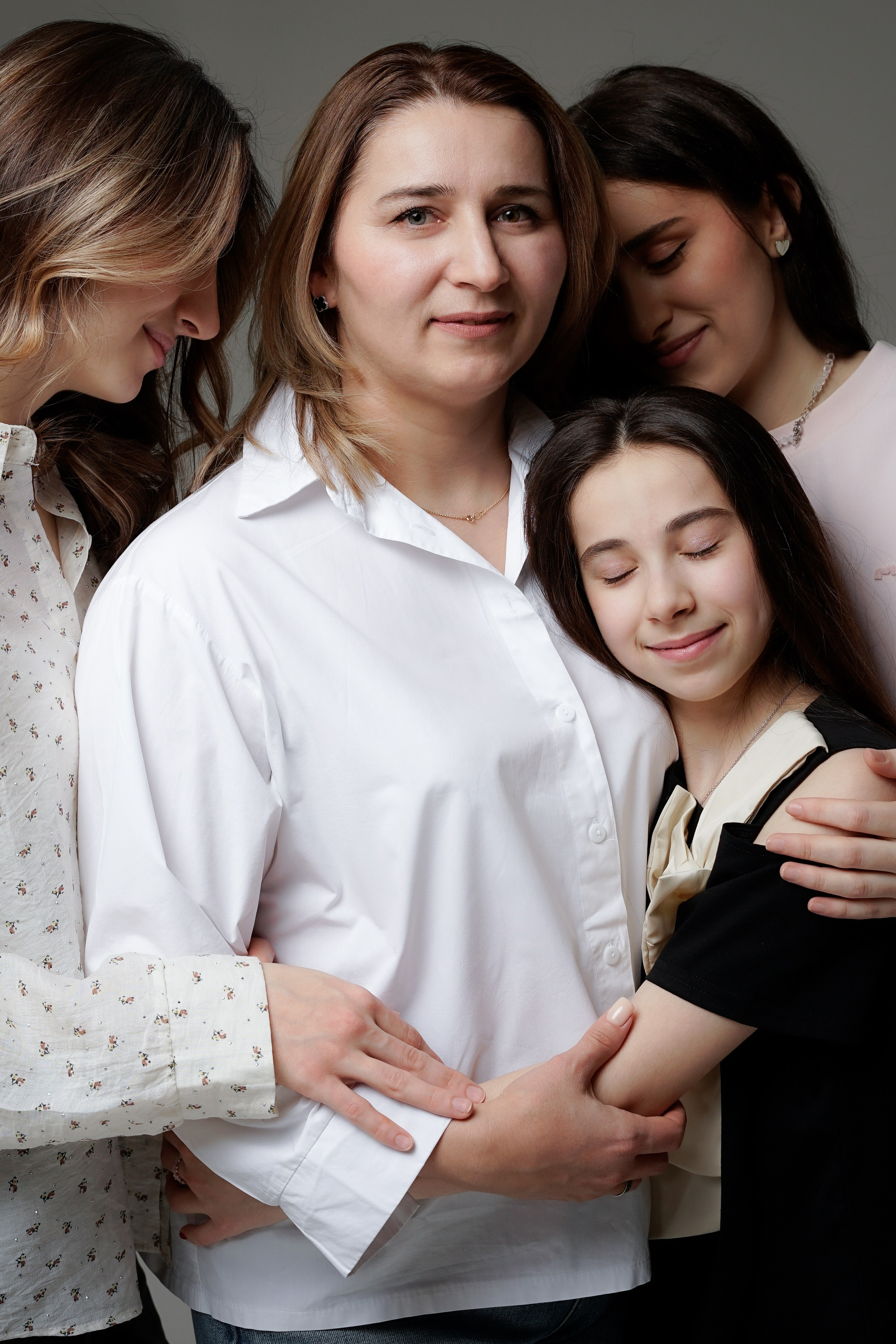 Семейная съемка с дочерьми