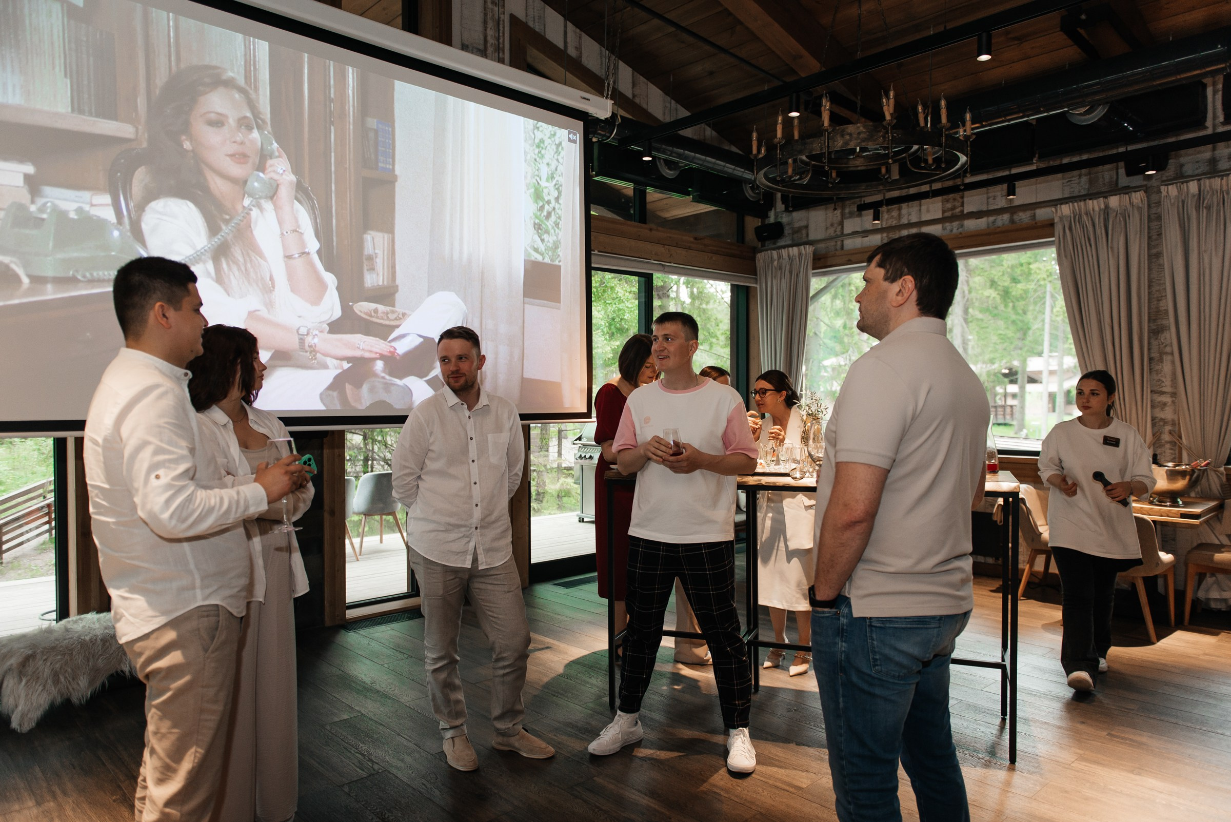 свадебный ужин в ресторане Чаща в Охта парке