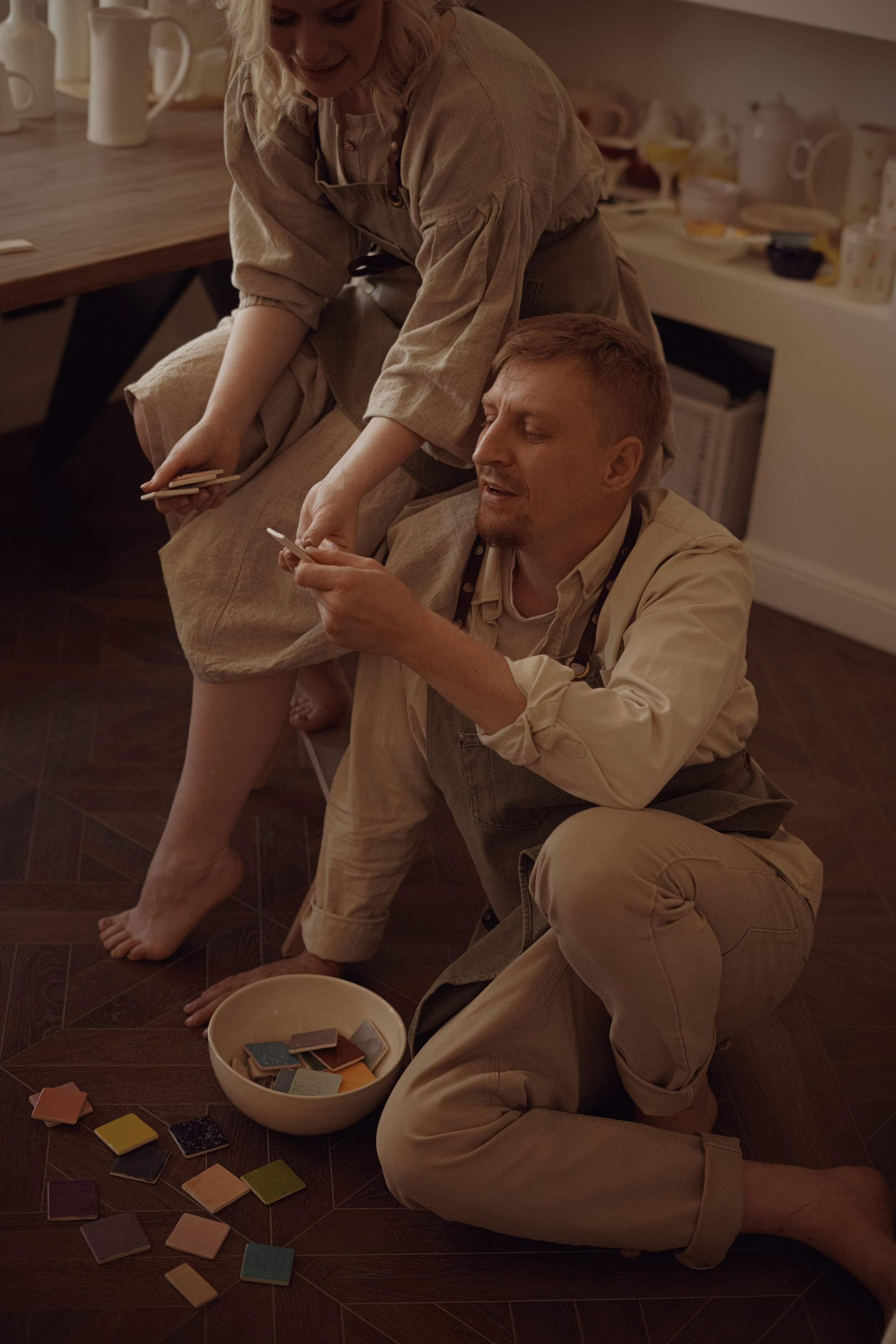 История в гончарной мастерской. Свадебный и семейный фотограф Афанасьева Анна в Кисловодске