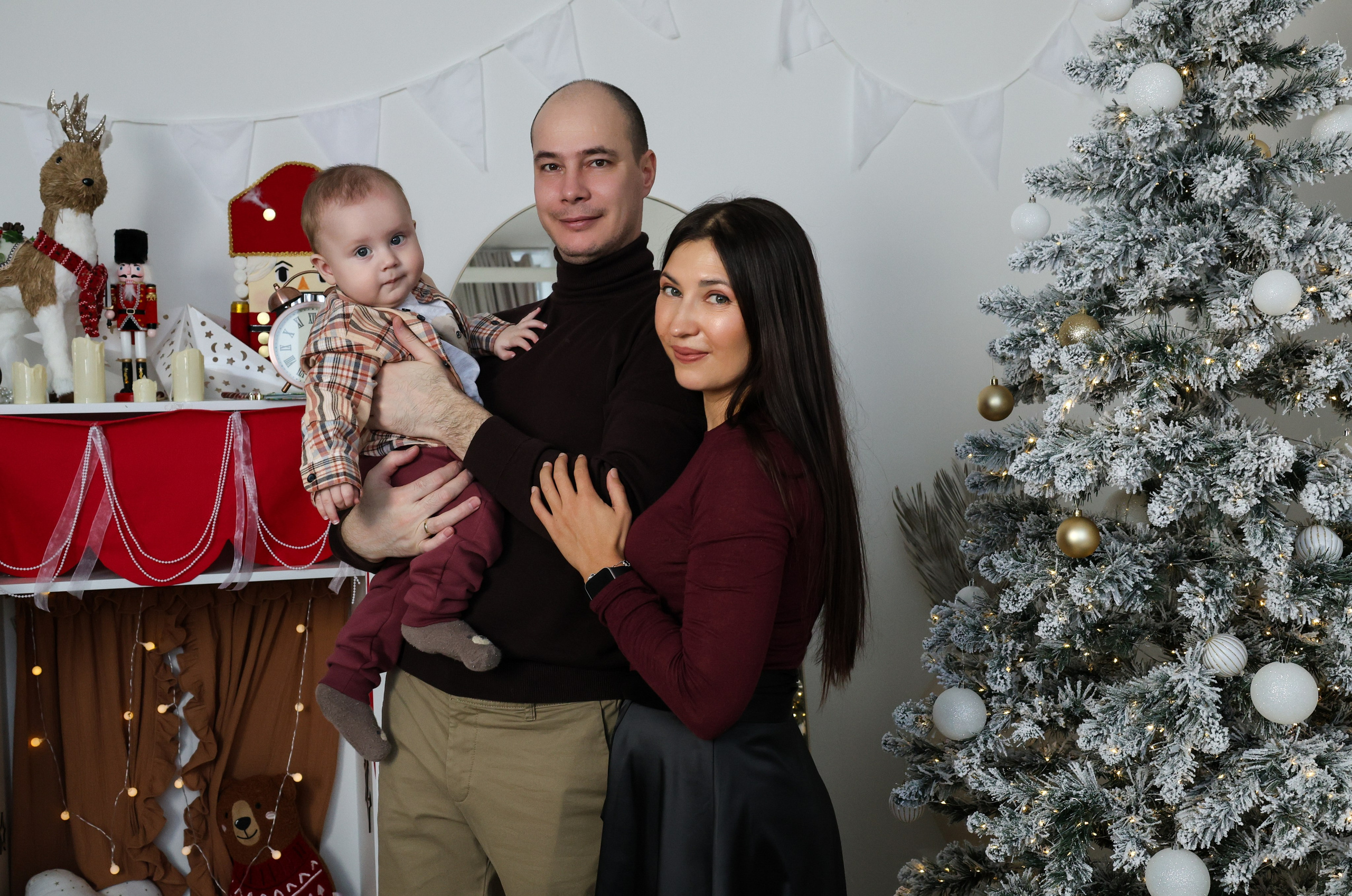 Семейная Новогодняя съёмка. Ирина, Денис и Платон. Tatiana Shumskaya