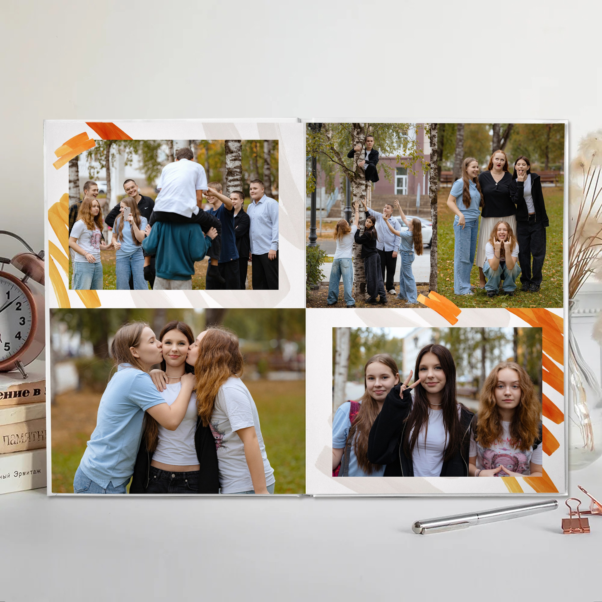Выпускной альбом для старших классов (4 разворота). Школьный и свадебный фотограф в Сыктывкаре Никита Козлов