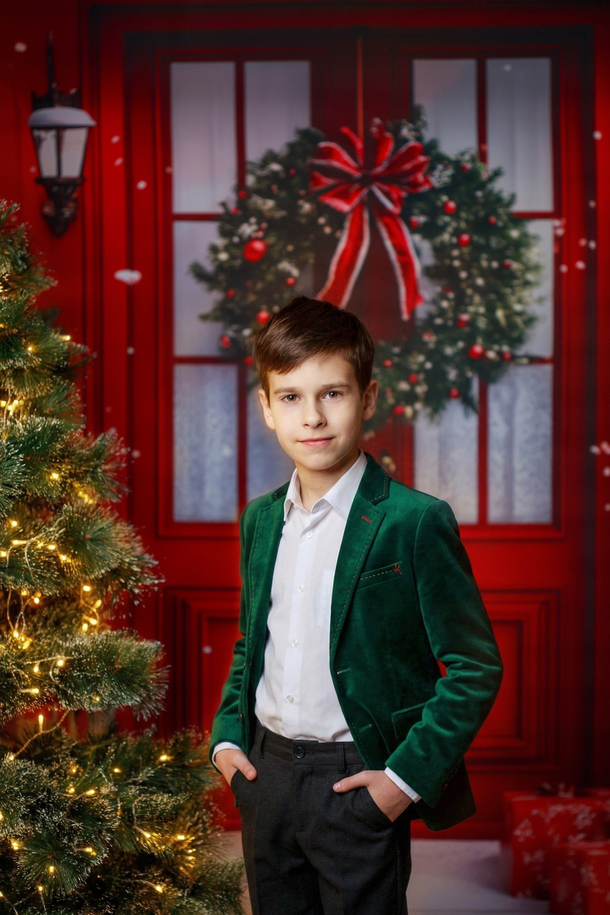 Новогодние съёмки в киношколе «Отправная точка». Фотограф новорожденных и деток до года в Москве и Подмосковье Царева Т