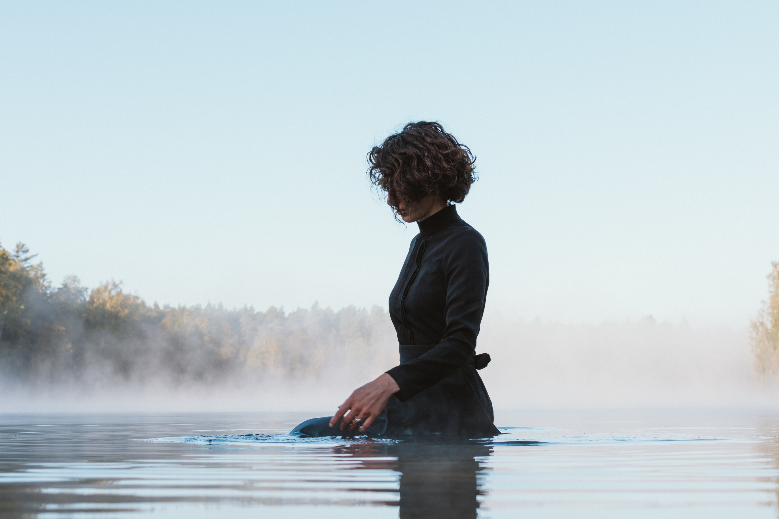 Рассвет на озере с Мариной. Портретный и репортажный Фотограф в Москве Александра Комарницкая