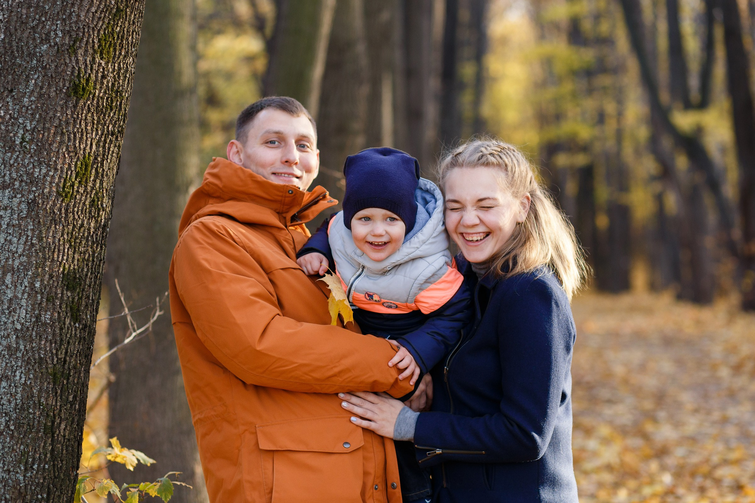Осенняя прогулка. Семьи, портреты, школьные съемки. Фотограф Лагутина Елена. Москва