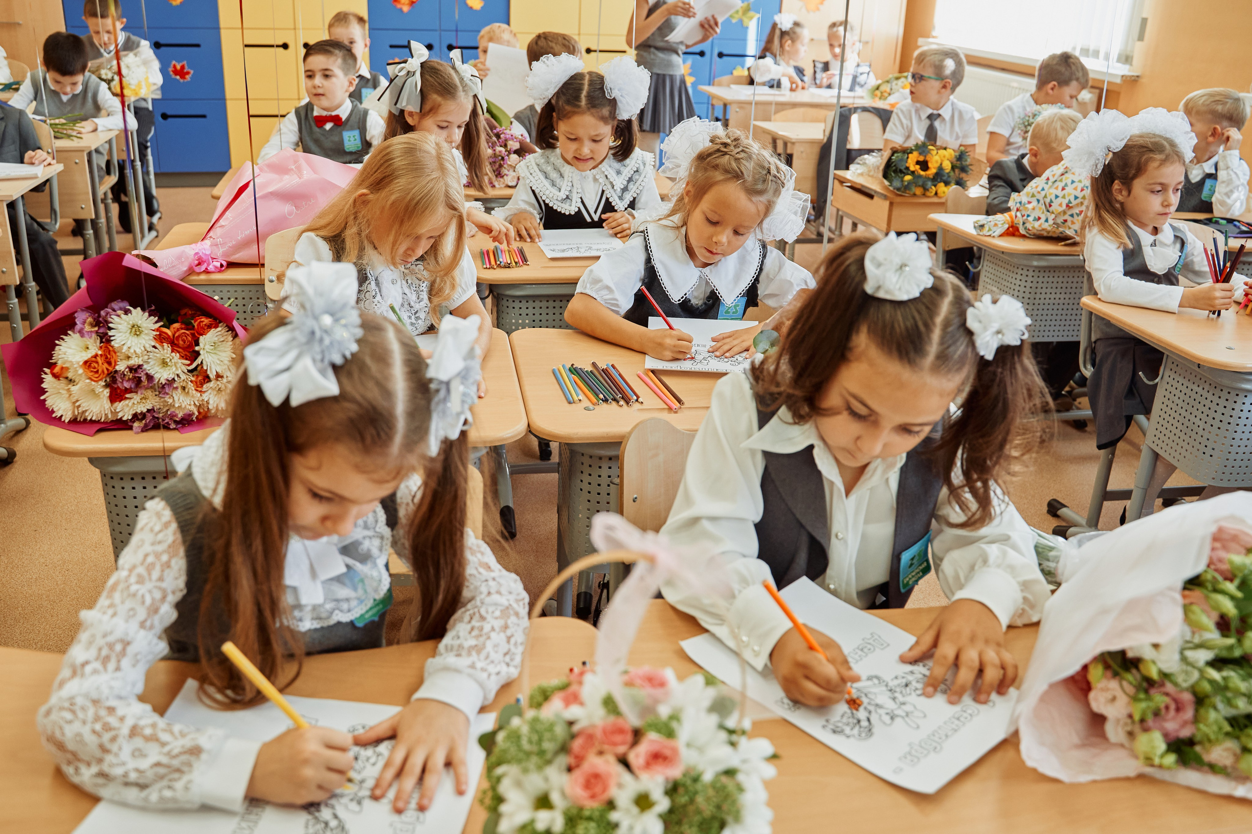 1 сентября 1Ж класс. Фотограф Москва Арина Клокова