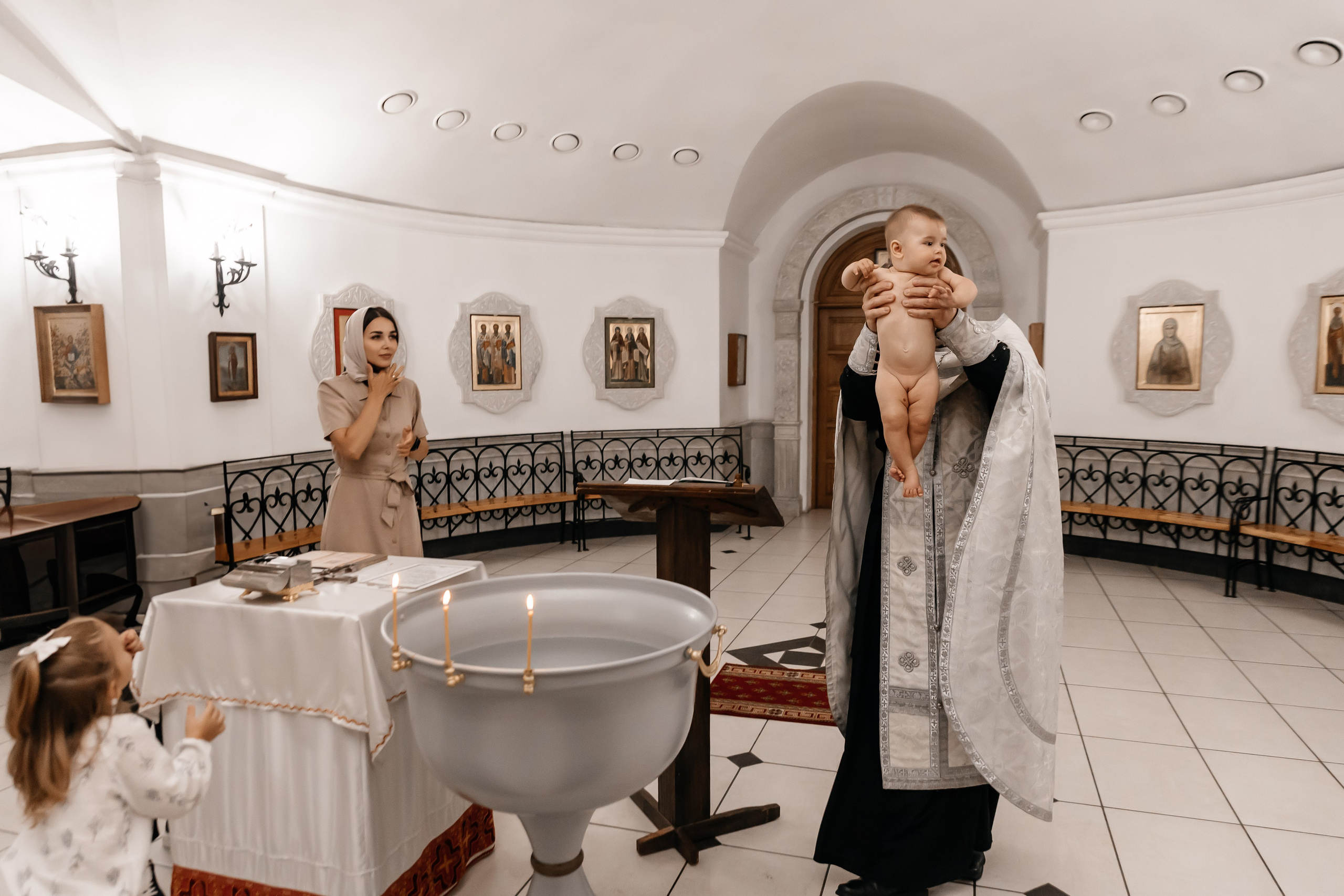 Крещение Ксении. Семейный фотограф Минск Усова Ольга