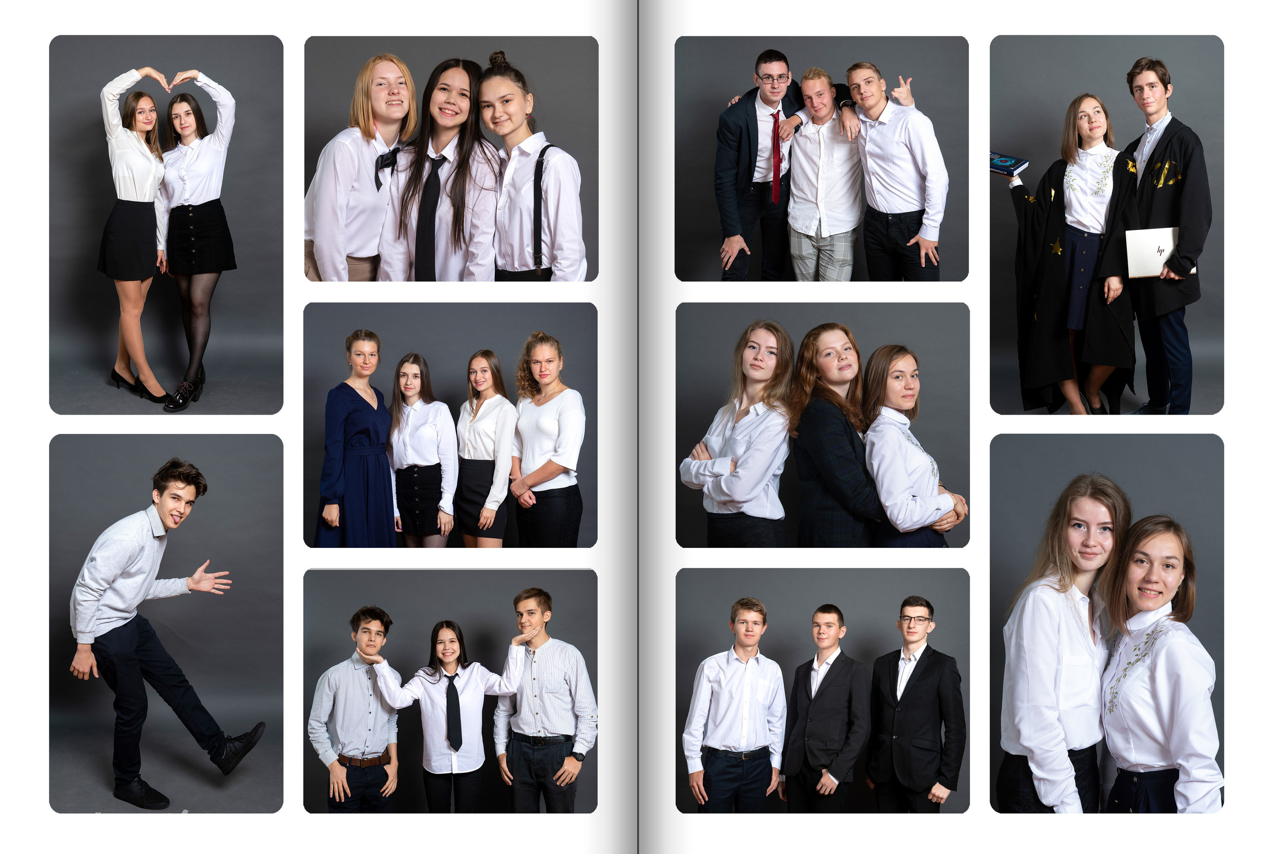 Оформление выпускного альбома для 9 - 11 классов и ВУЗов дизайн Белый. Выпускные альбомы — Студия Максимус Санкт-Петербург