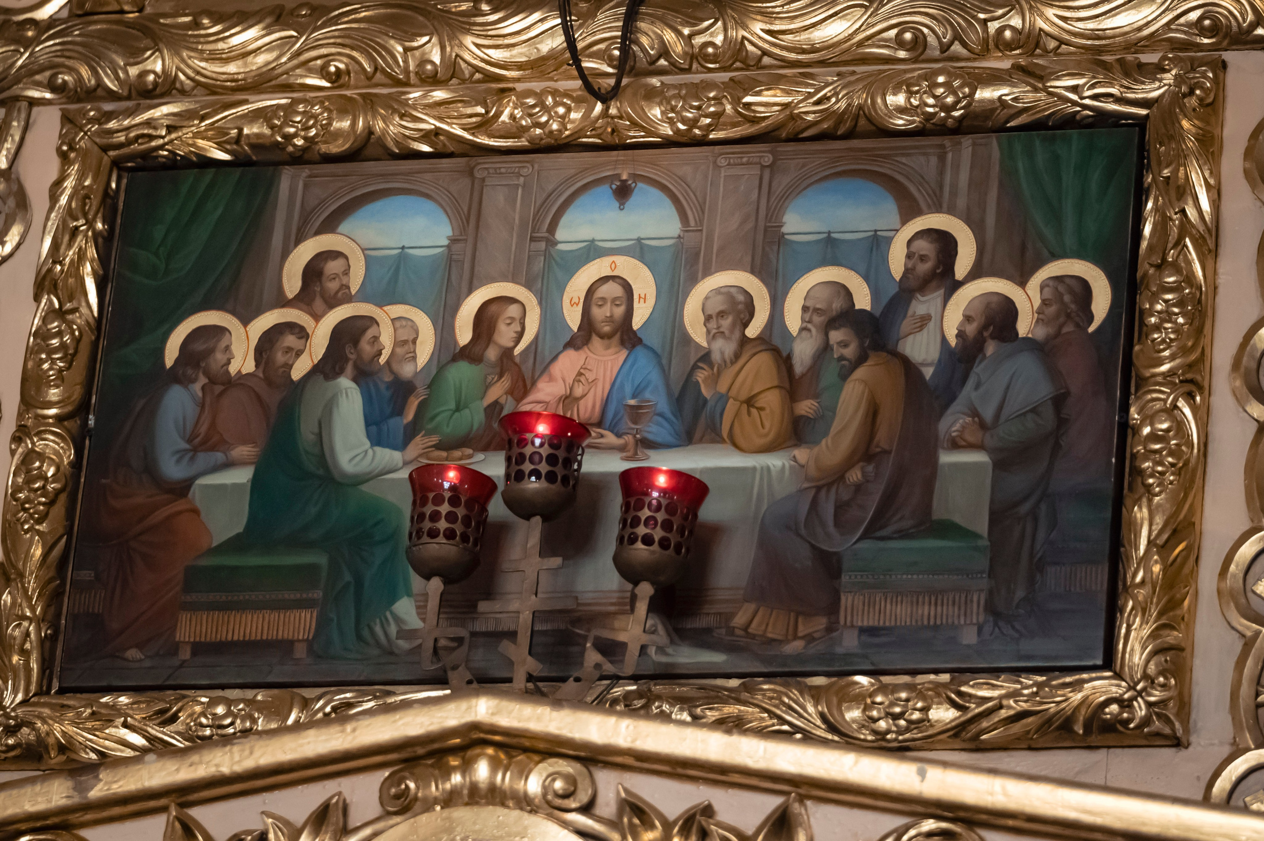 Богородский Храм. Всенощное бдение. Освящение верб. Антон и Татьяна Денисенко — В храме