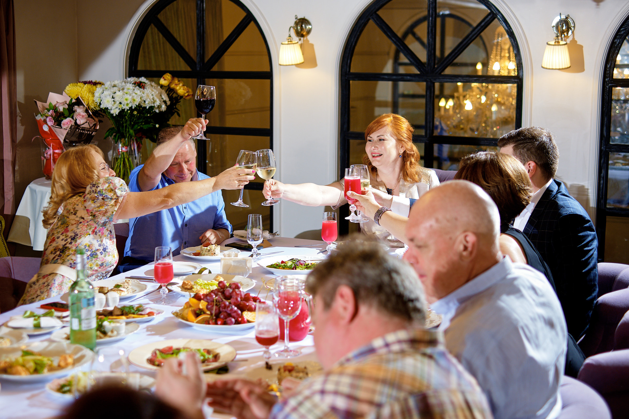 Юбилей. банкет в ресторане Крюшон. Профессиональный фотограф в Екатеринбурге Юра Сахар