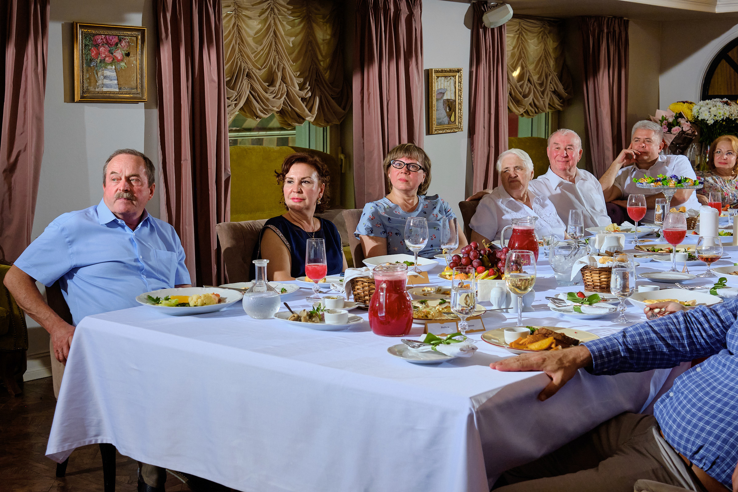 Юбилей. банкет в ресторане Крюшон. Профессиональный фотограф в Екатеринбурге Юра Сахар
