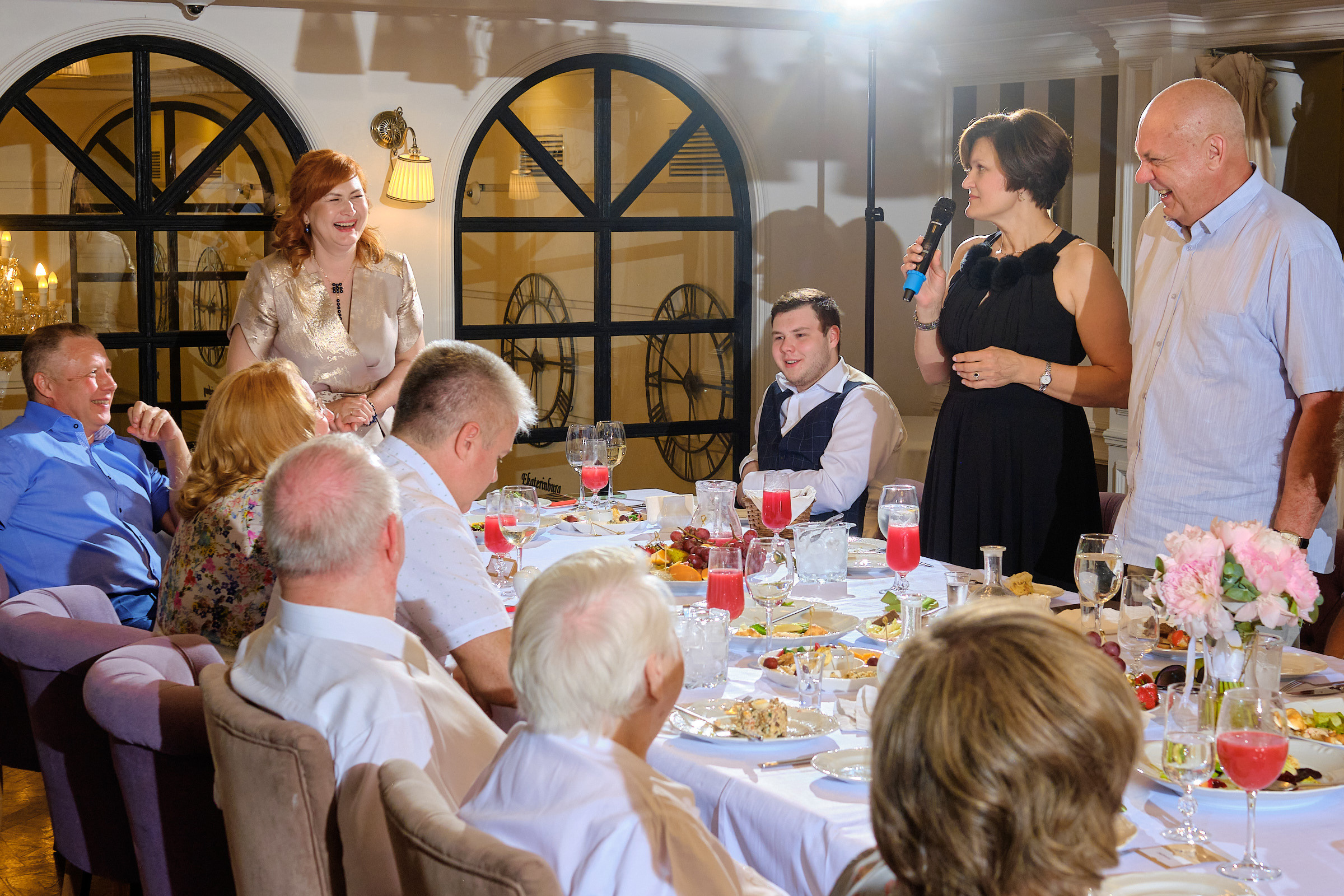 Юбилей. банкет в ресторане Крюшон. Профессиональный фотограф в Екатеринбурге Юра Сахар