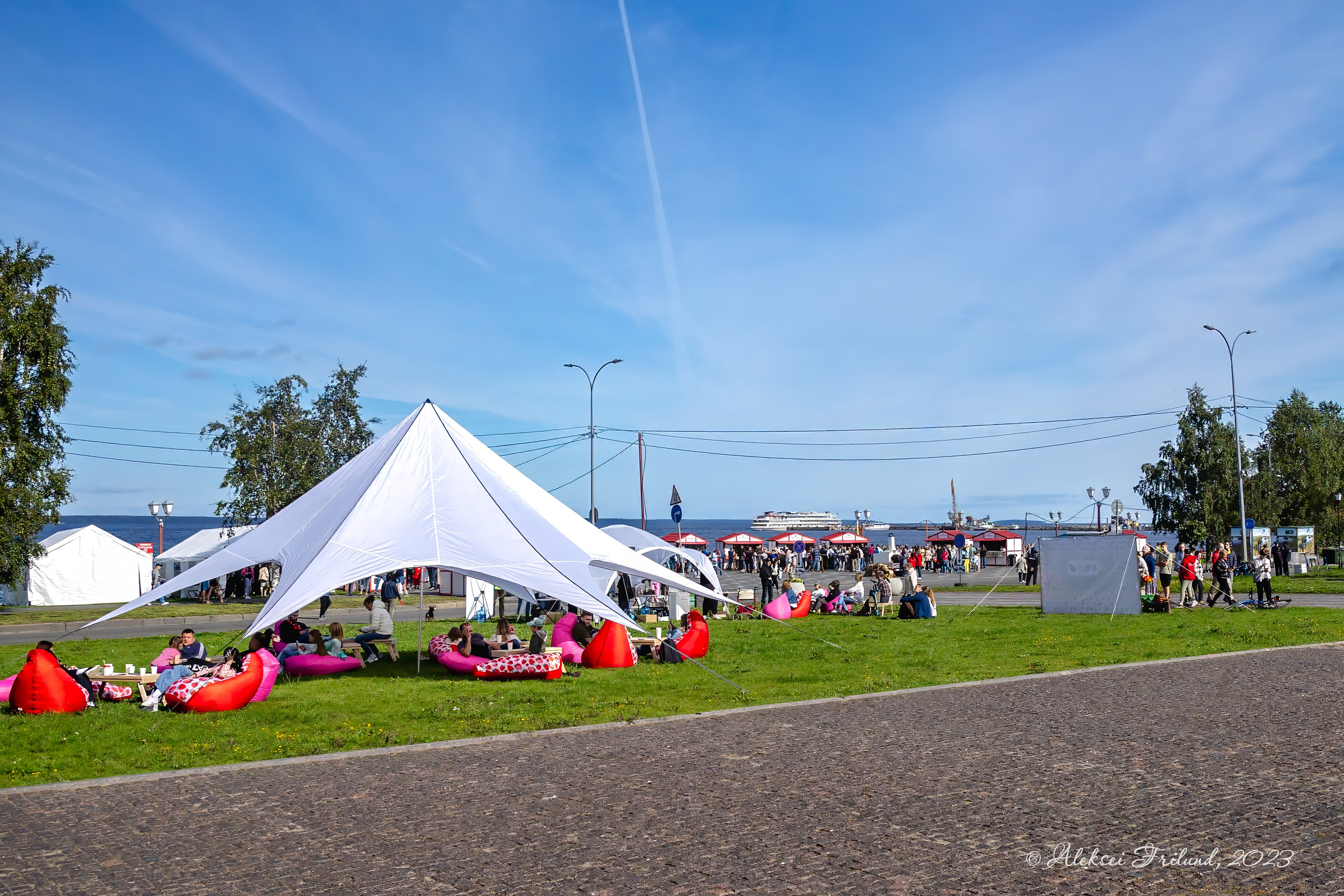 Первый гастрономический фестиваль «Кухня народов Карелии» (2023 г.). Аэросъемка. Фото и Видео в Карелии. Алексей Фрилунд