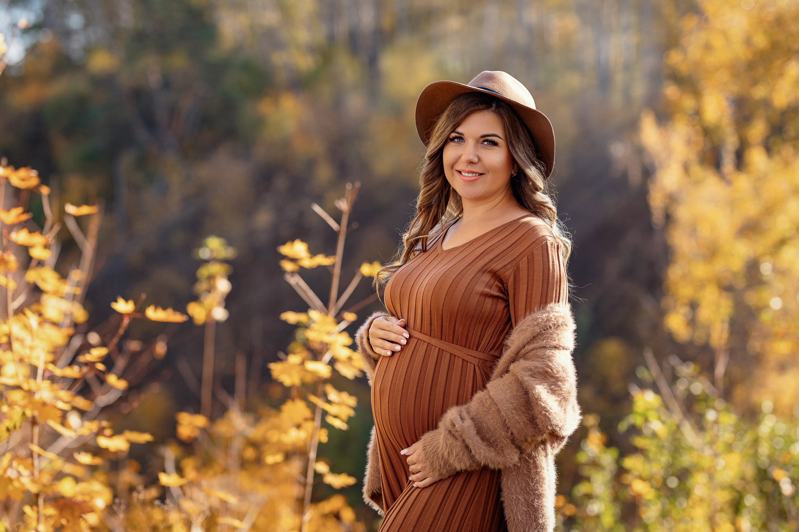 Осенняя фотосессия в ожидании малыша. Трубинова Екатерина | Семейный фотограф | Москва