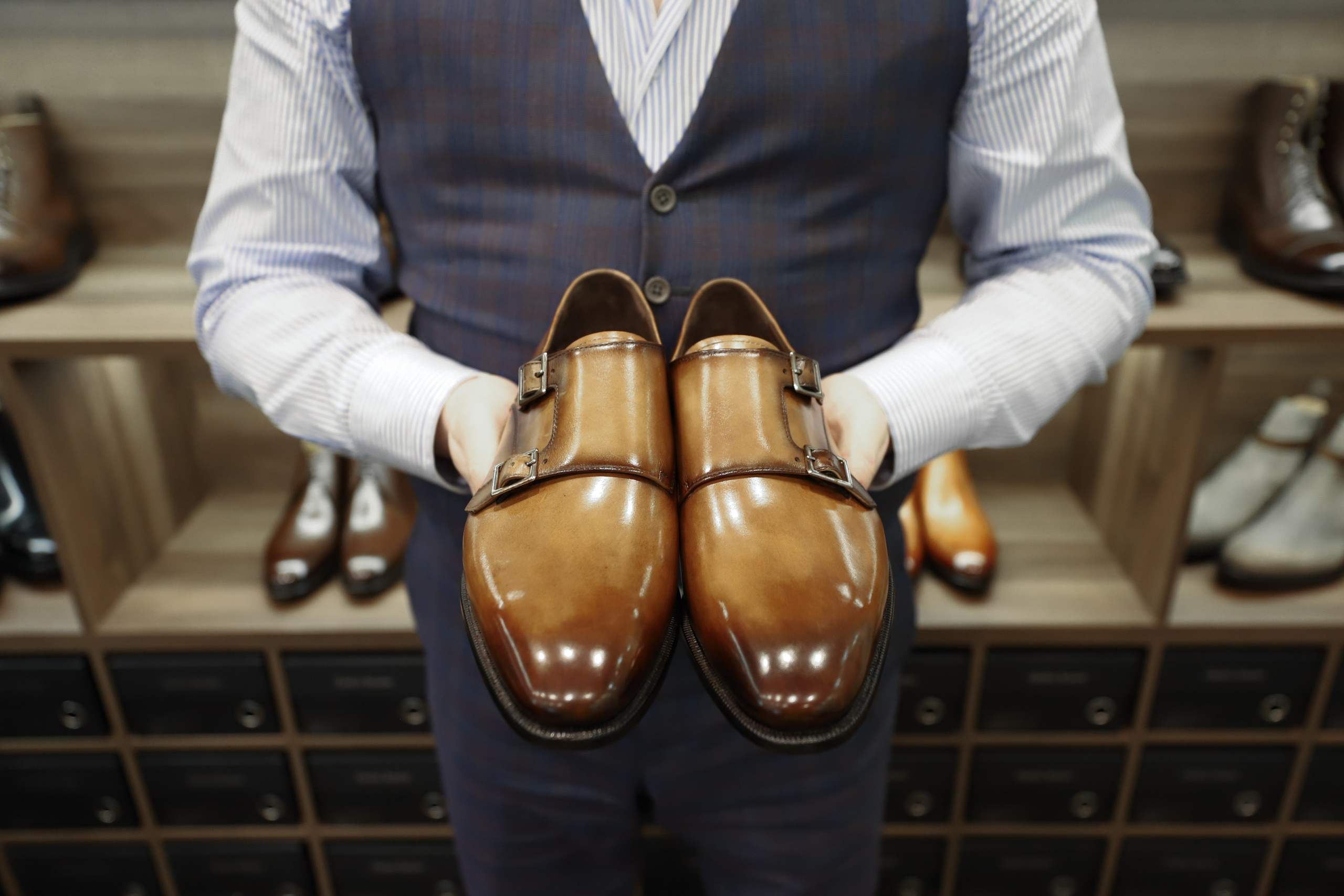 Магазин мужской обуви. Интерьерный фотограф в Санкт-Петербурге Ксения Сорокина