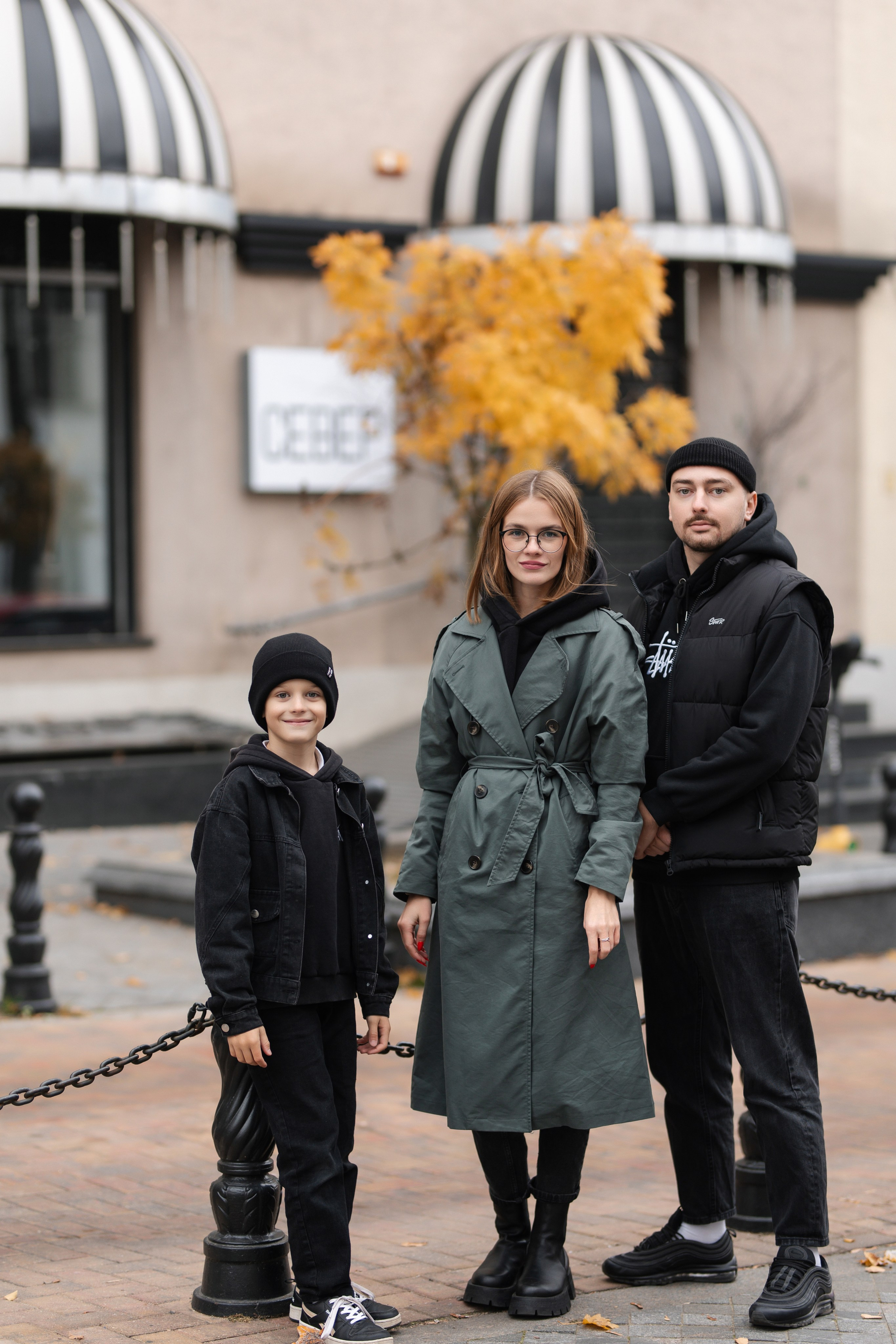 Семейная съёмка на улице