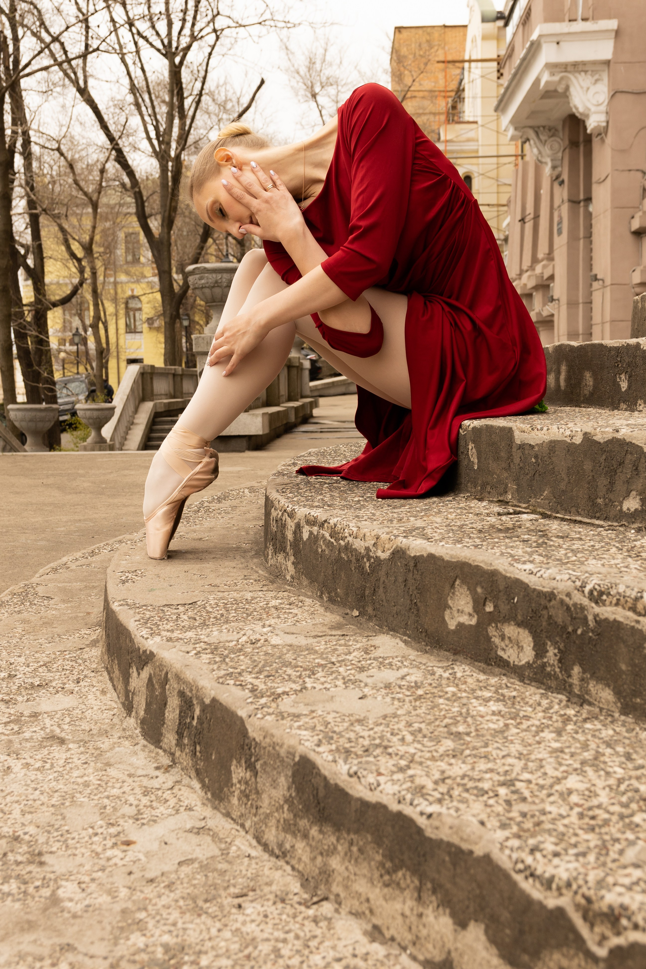 Балерина в городе. Фотограф Владивосток