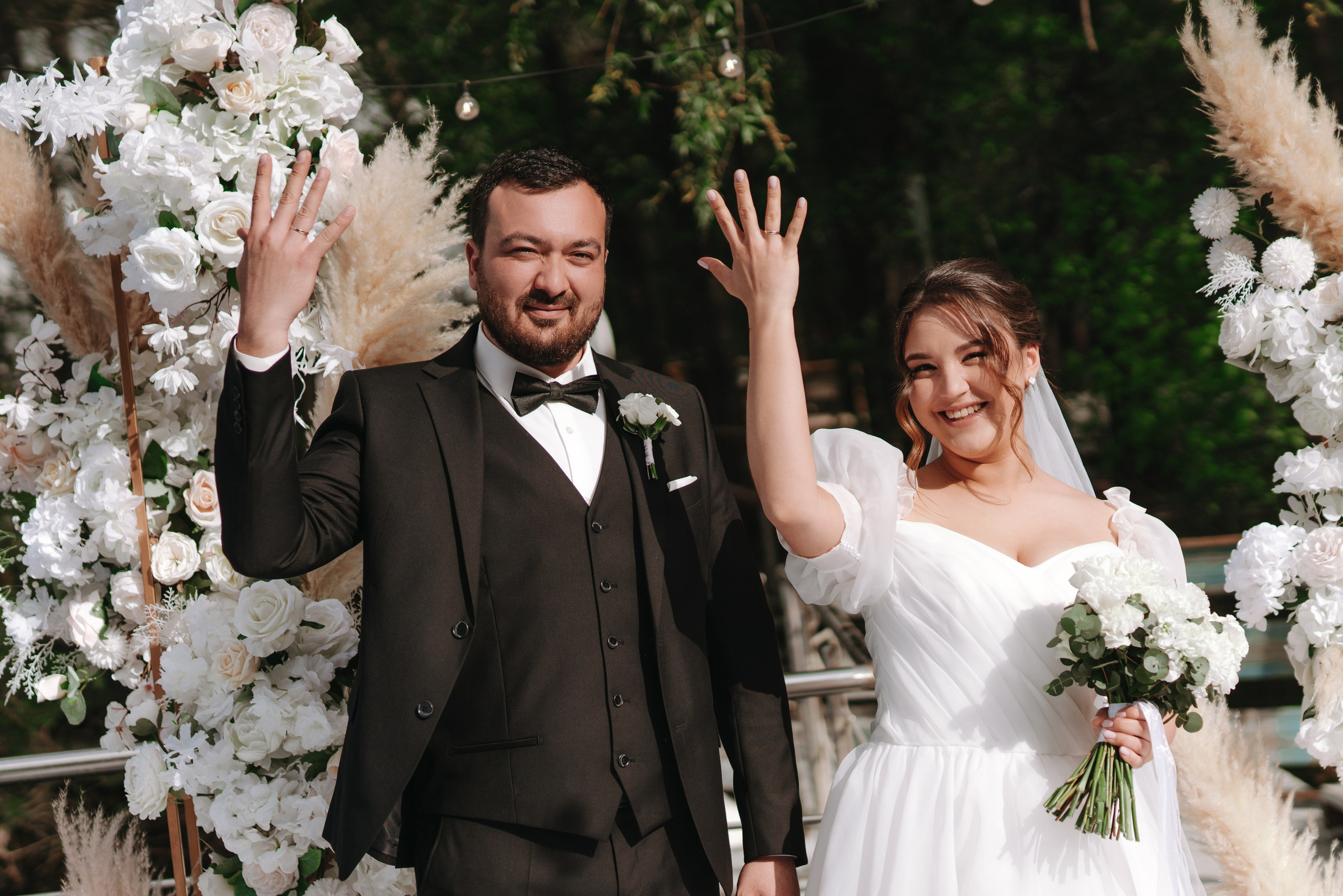 Свадебная фотосессия Радика и Дианы — Уфа, Nesterov Plaza, ЖК Империал, Президент Отель, шатёр М5