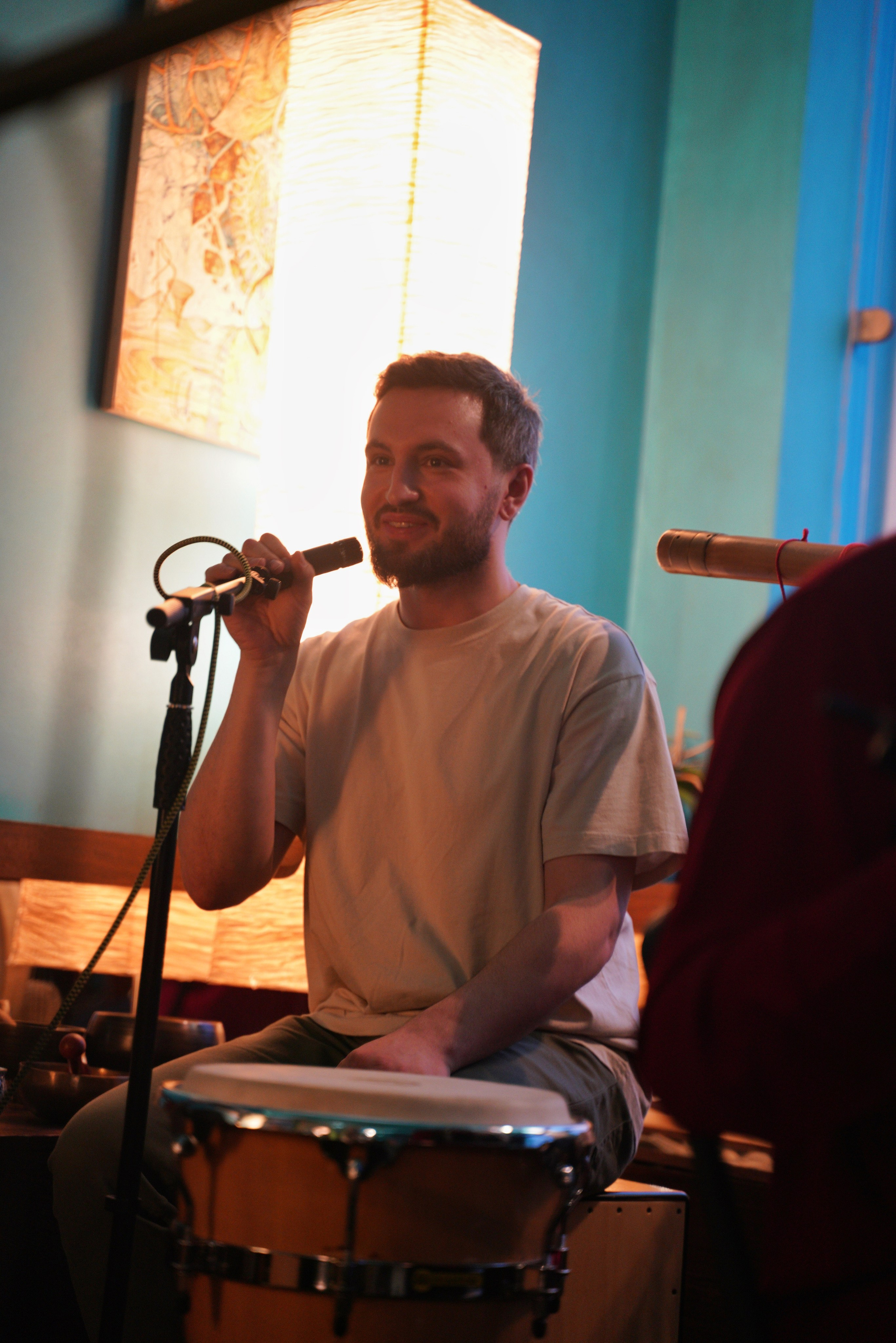 Выступление Forest jam project в Открытом в чайной Чаван. Портретный и репортажный фотограф Наталья Горобец