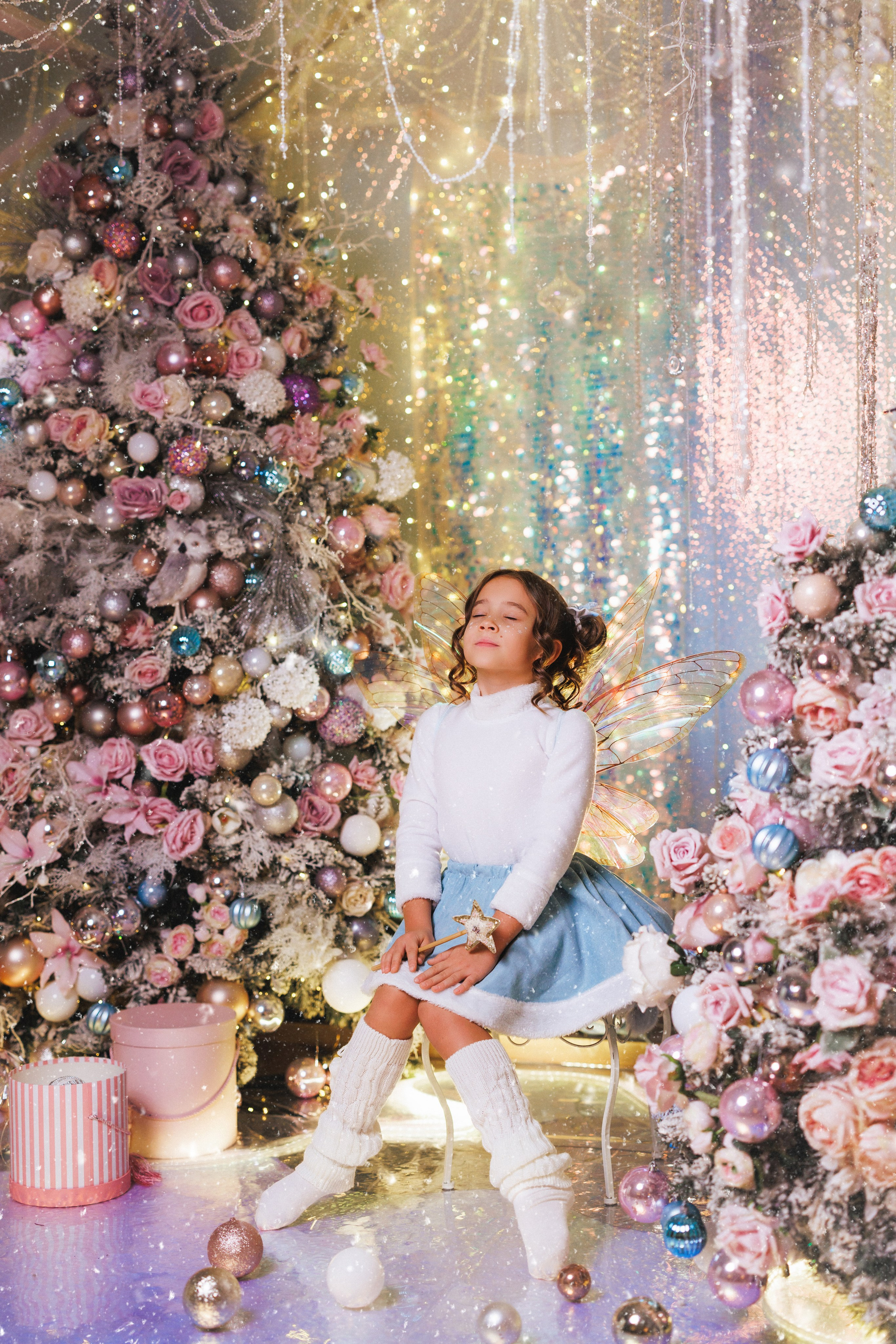 Детская фотосессия «Зимняя Фея», фотостудия «Авторская» в городе Краснодар. Семейный и детский фотограф в Краснодаре Анна Трашкова