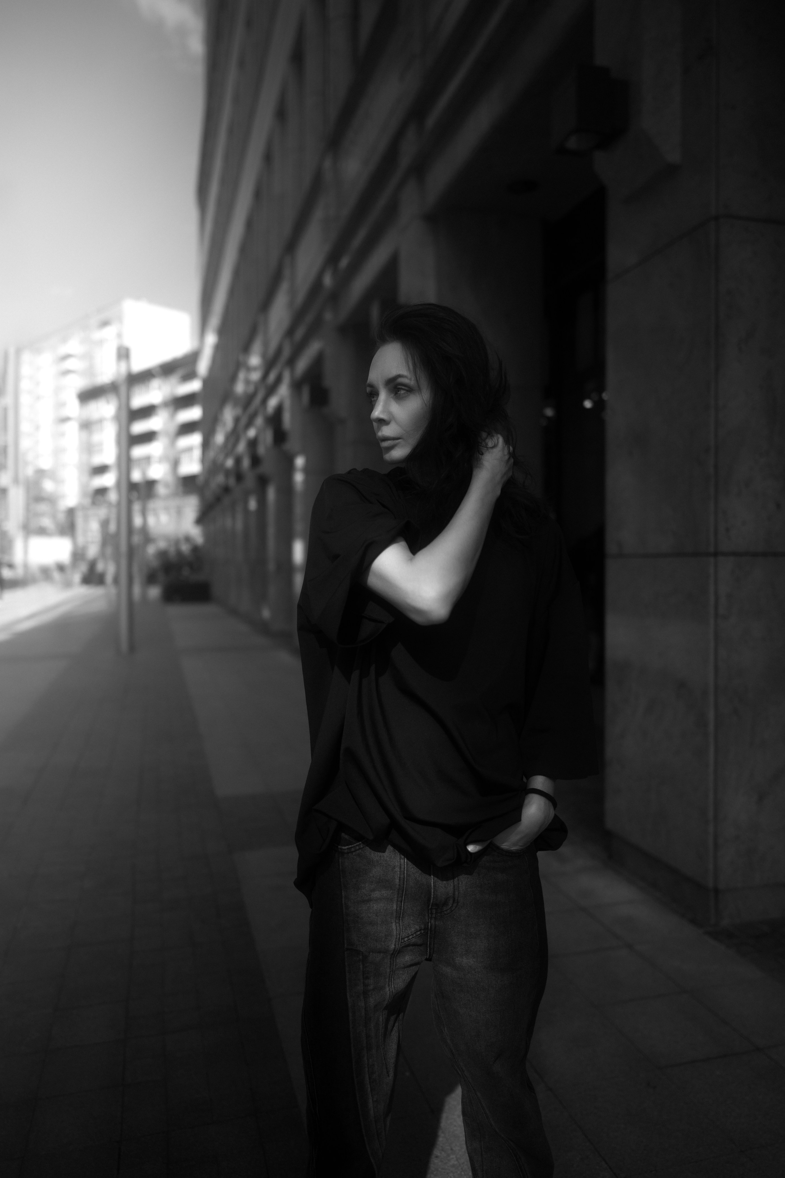 Уличная фотосессия с Настей Фаттаховой в центре Москвы