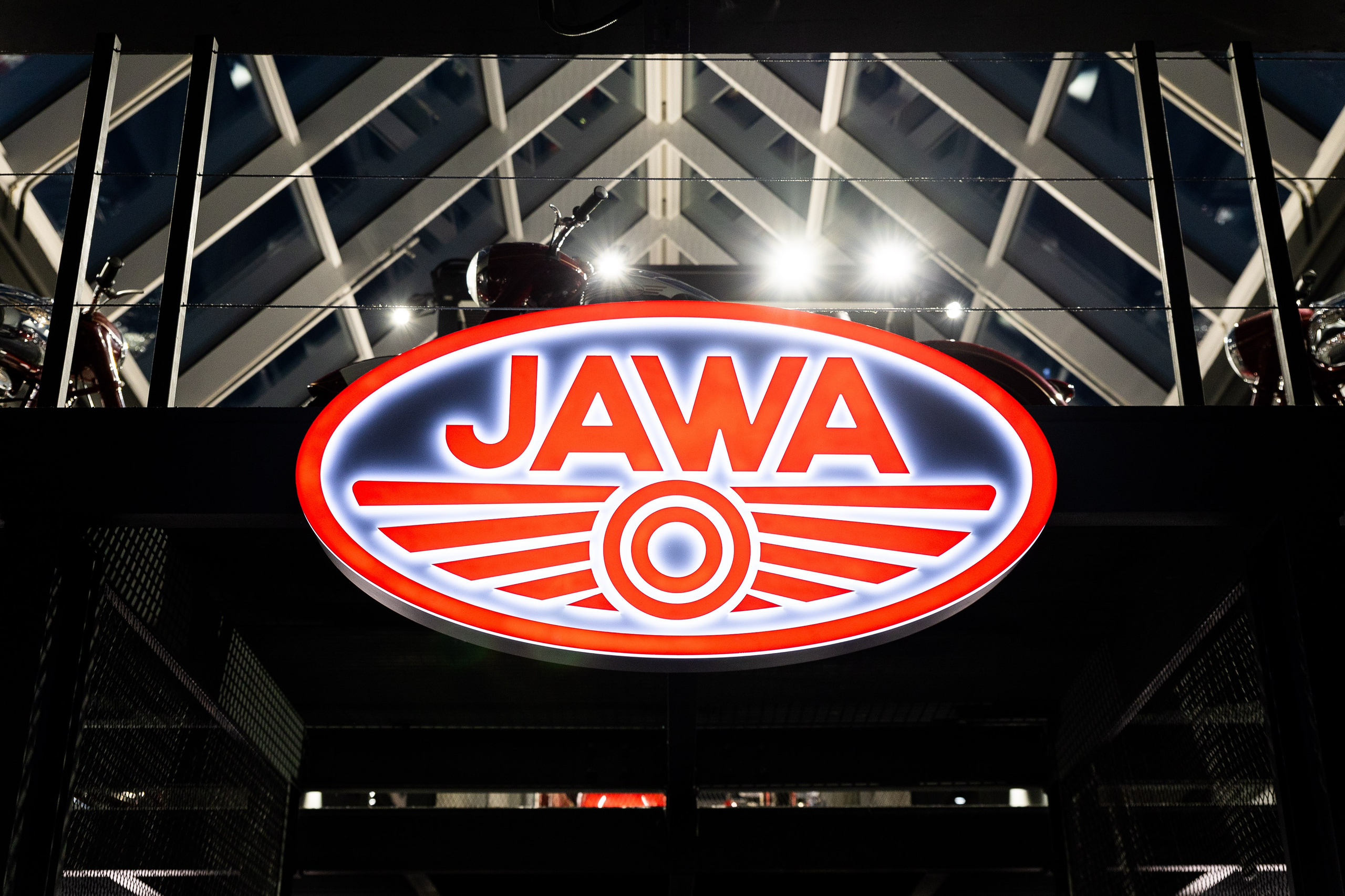 Стенд JAWA в музее техники УГМК. Фотограф Родион Нарудинов