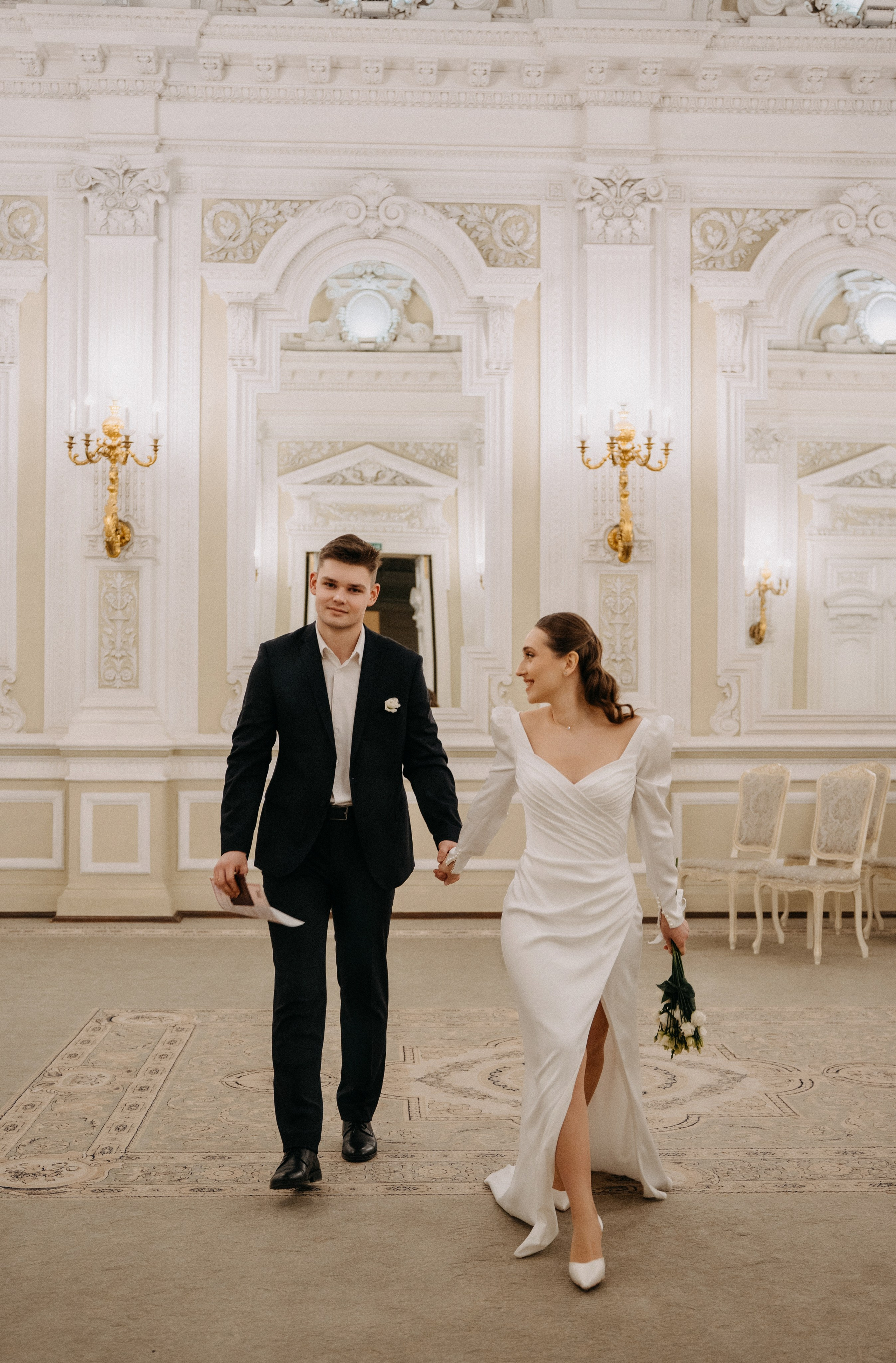 Свадебная фотосессия в Санкт-Петербурге. Федосова Елизавета - свадебный фотограф СПб. Фотосессия Дворец Бракосочетания №1