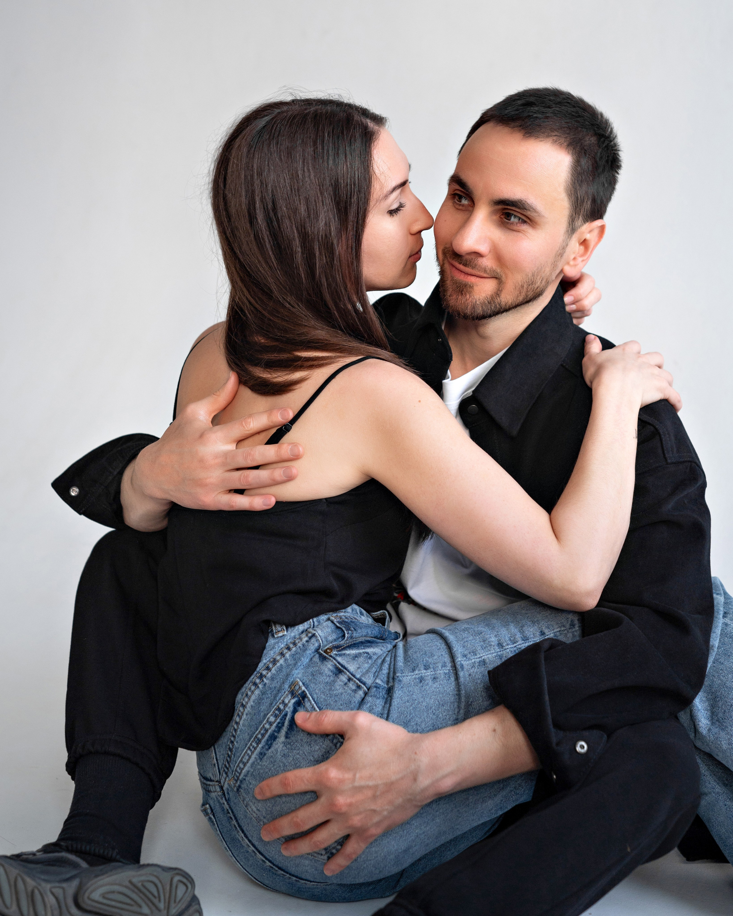 Семейная фотосессия на циклораме. Детский и семейный фотограф г. Москва Оксана Катаджи