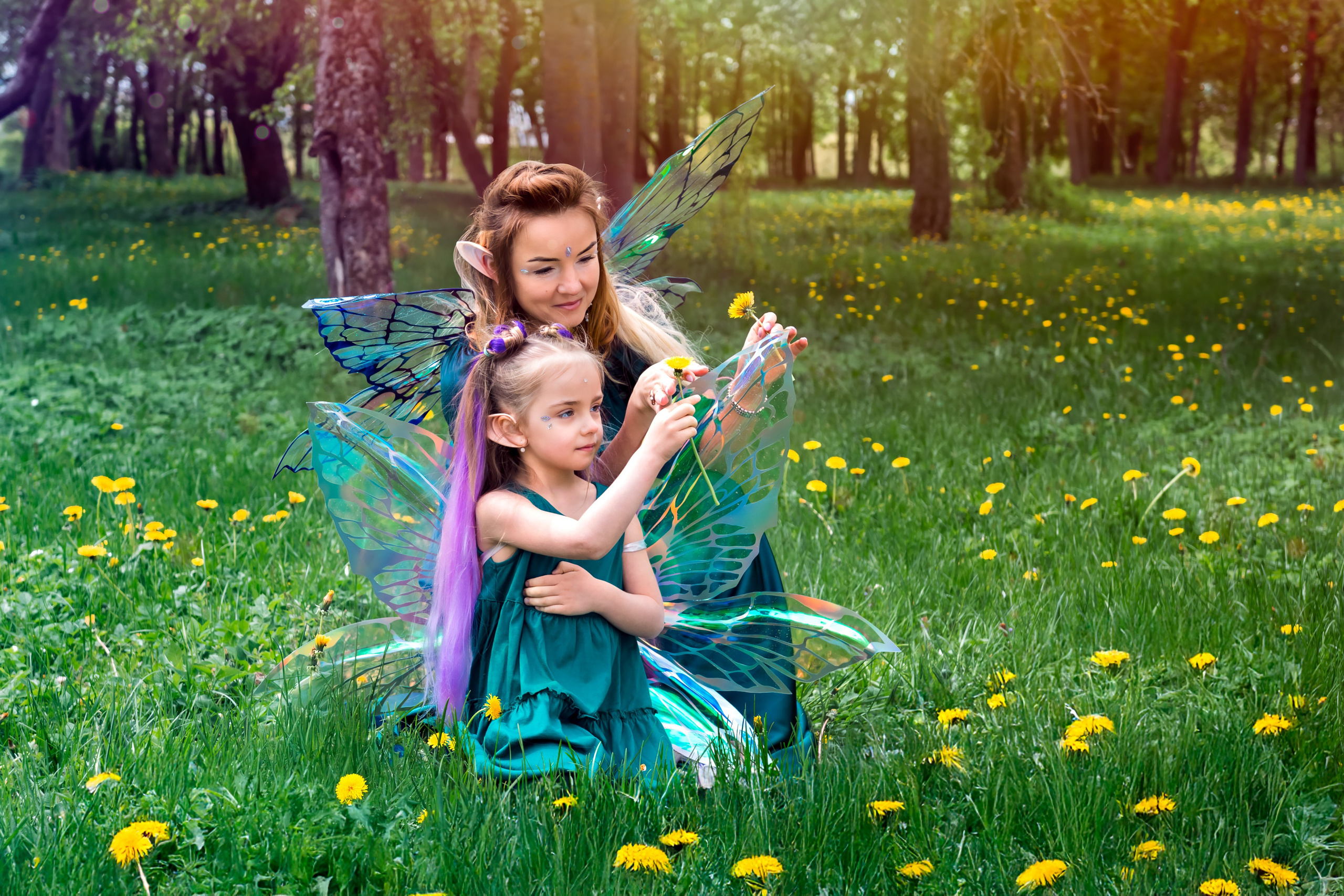 Семейная фотосессия в Лошицком парке в стиле эльфов