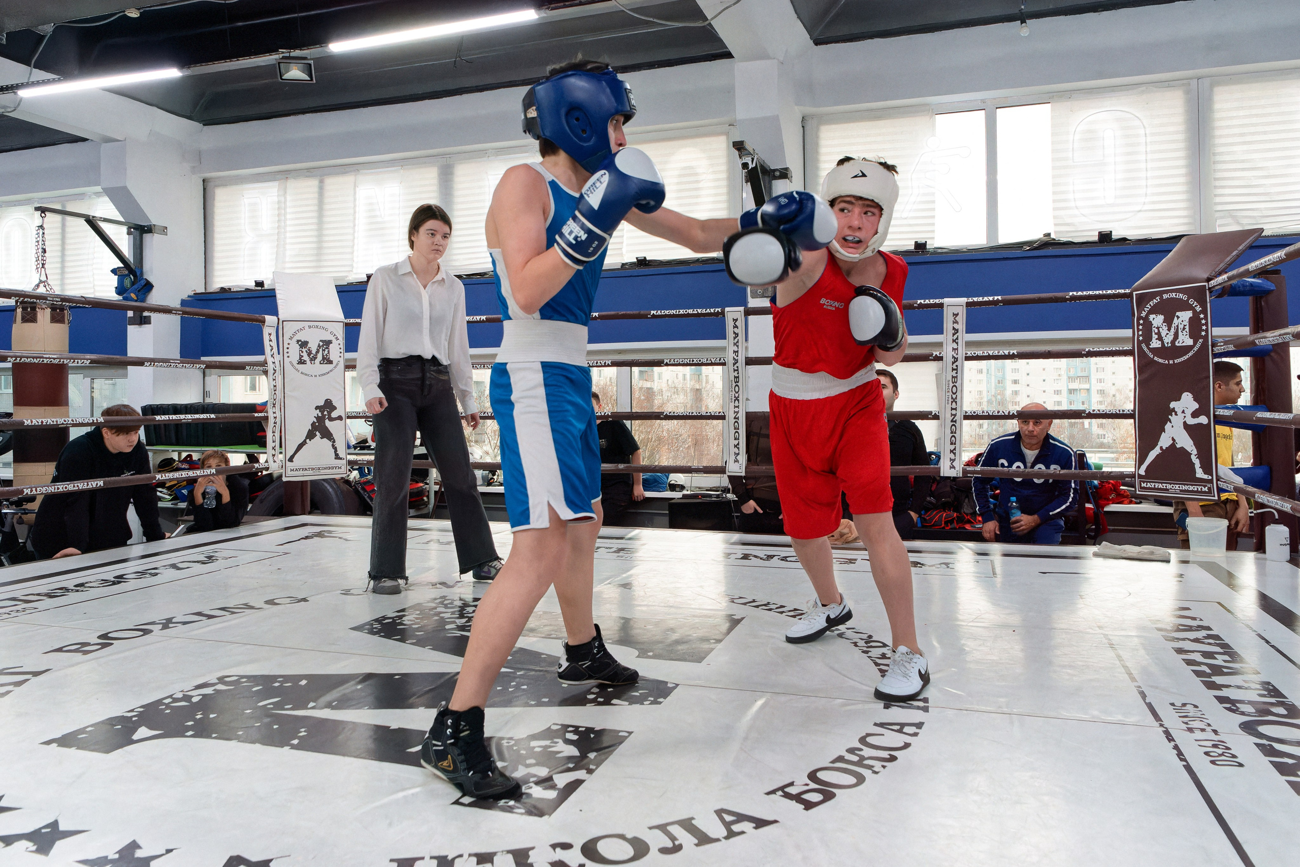 «Открытый ринг» в школе бокса Сергея Майфата. Зеленоград, 12.11.2023 г. Фотограф Никифоров-Гордеев Сергей. Москва и МО