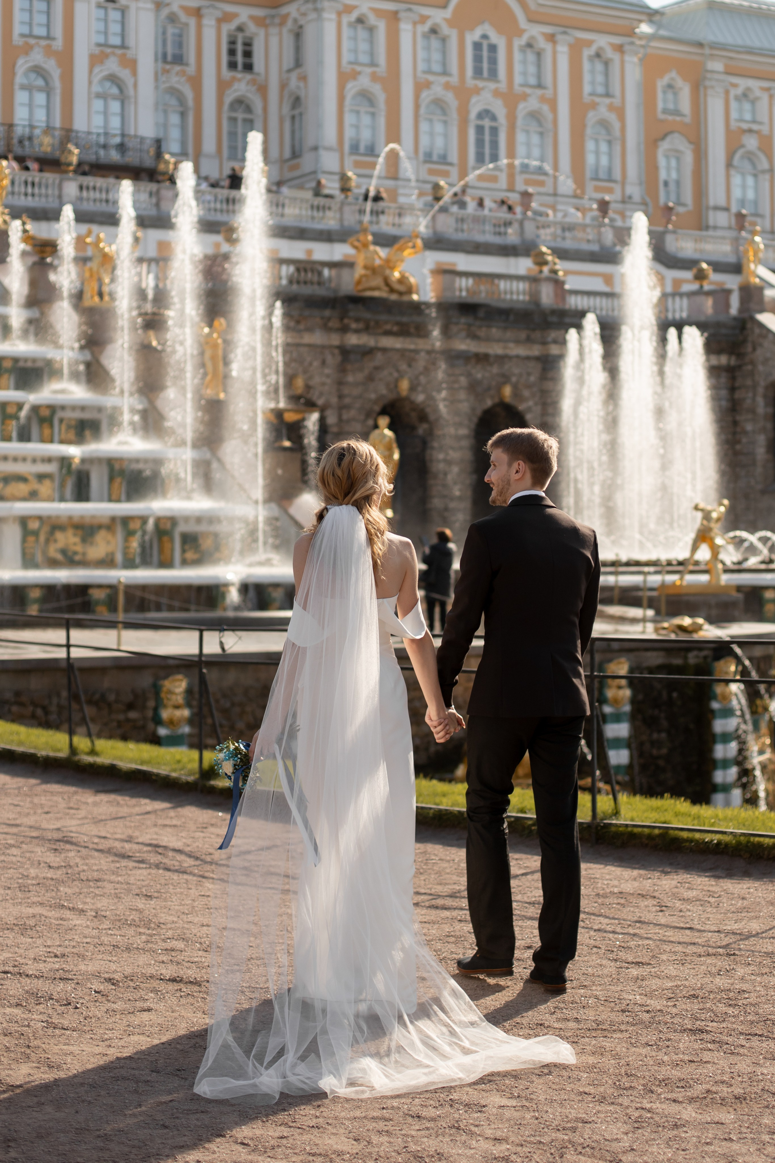 Петергоф / ЗАГС + прогулка. Свадебный и семейный фотограф в Москве Диана Левченко