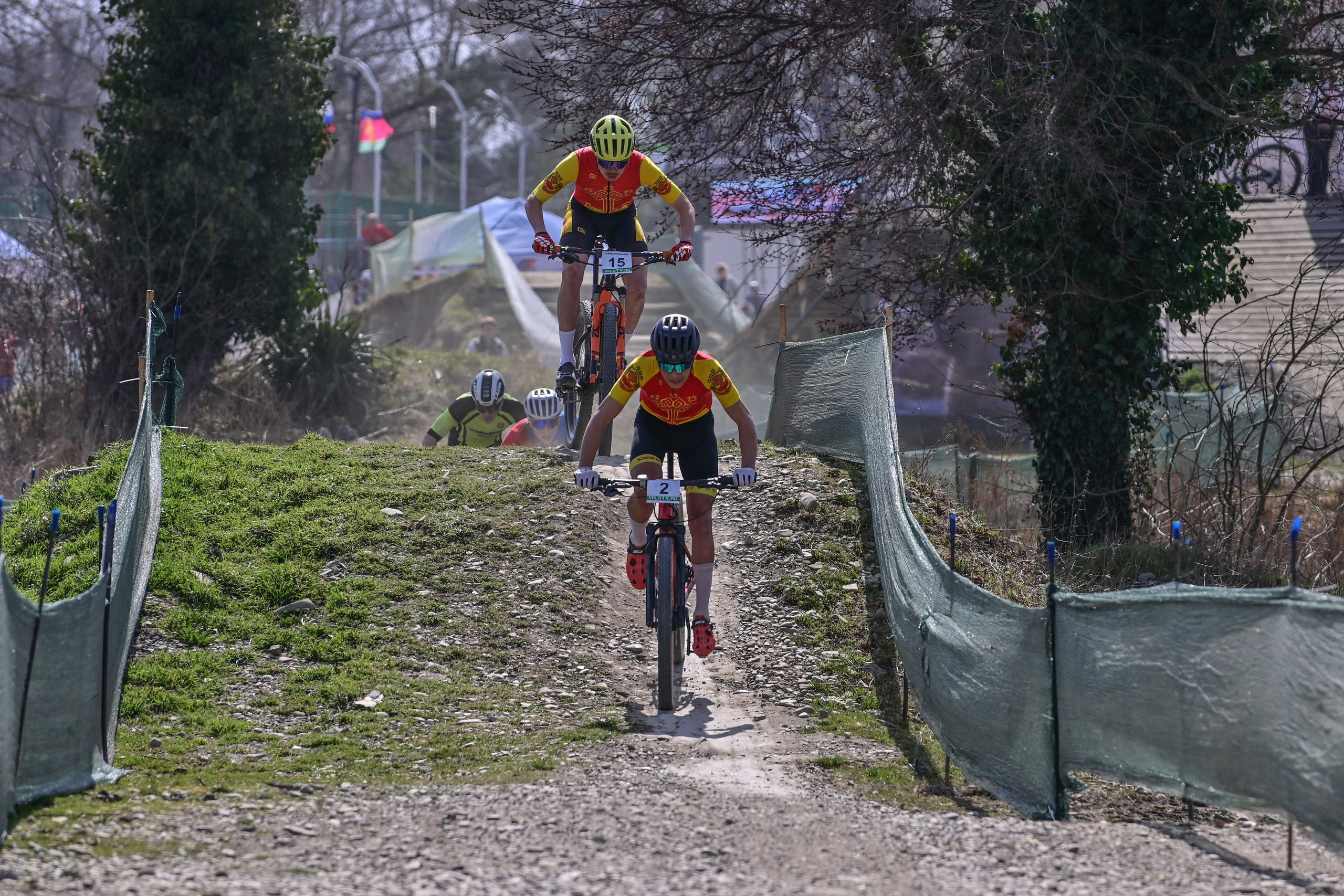 Маунтинбайк, кросс-кантри в Архипо-Осиповке 16 марта 2025. Спортивный фотограф, фотожурналист Павел Ларькин
