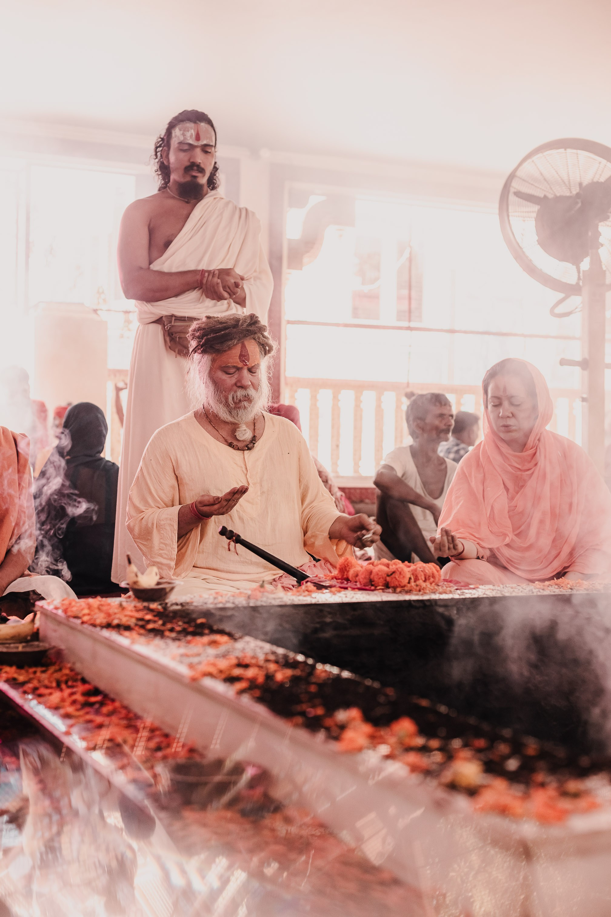 Navaratri yajna at Devraha Baba Ji ashram. Мариам Багдасарян