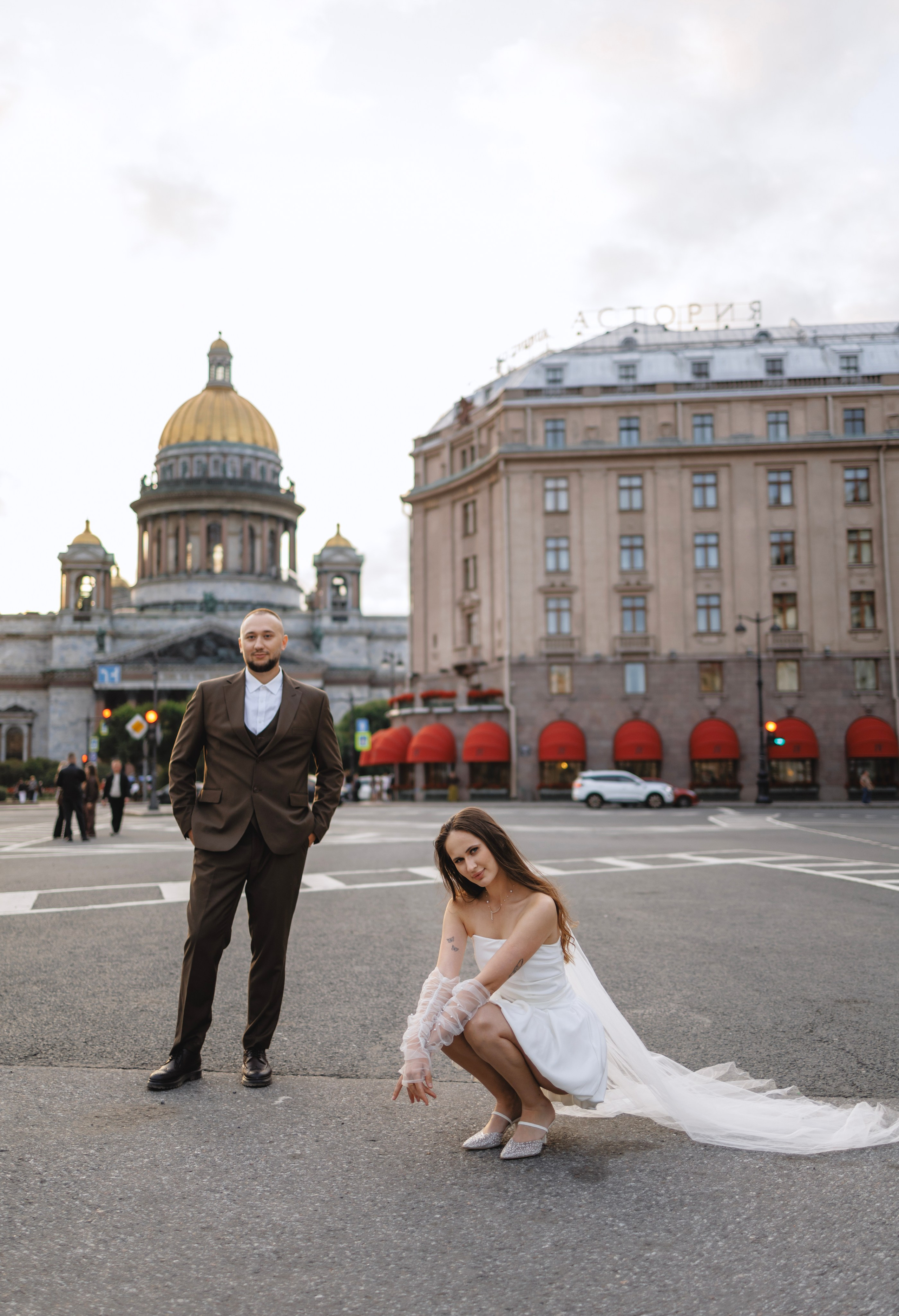 Руслан и Виолетта — Исаакий, Зимняя канавка. Боженова Елена фотограф Санкт-Петербург