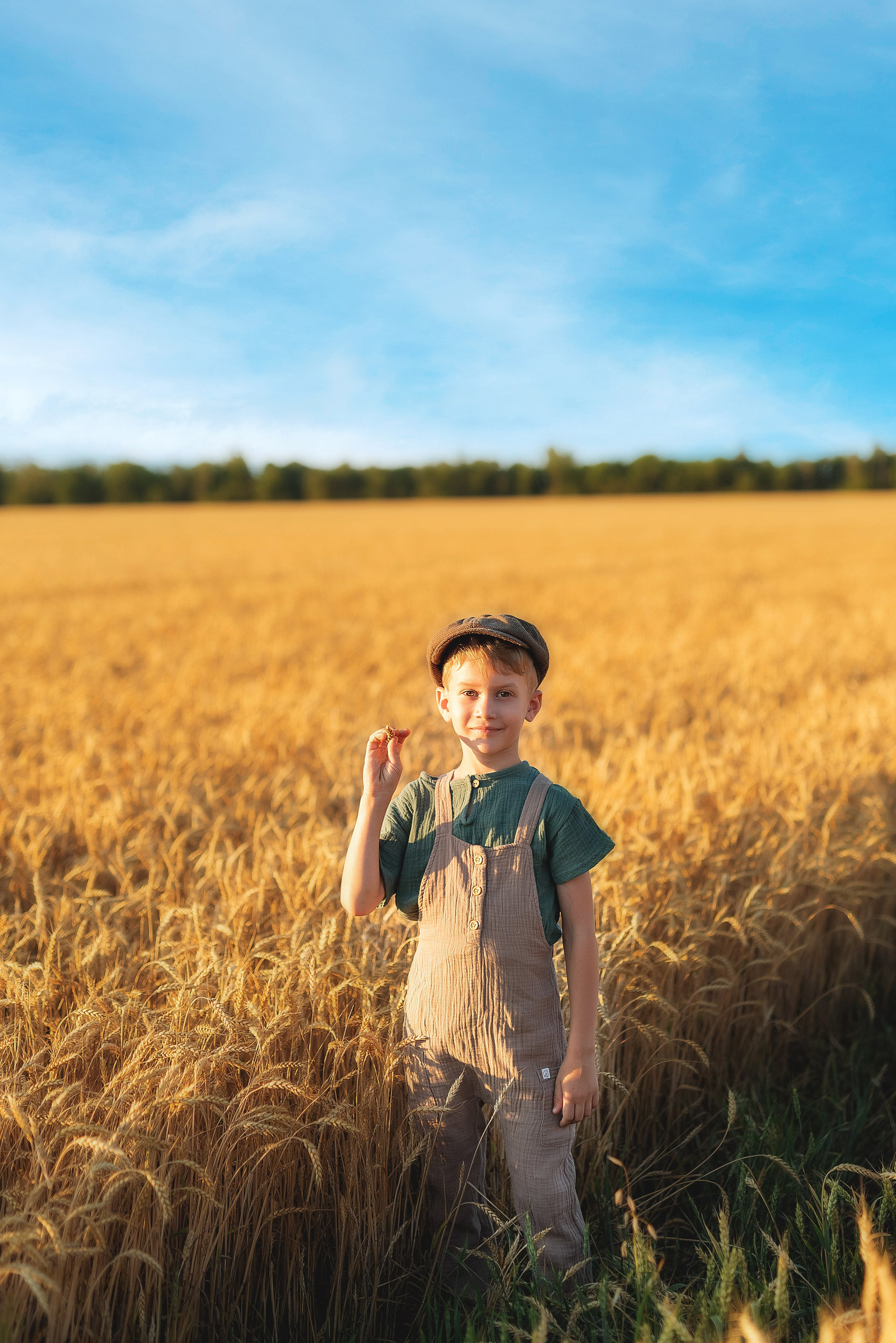 Фотосессия в пшеничном поле. Семейный, детский фотограф в Воронеже Анна Никитина
