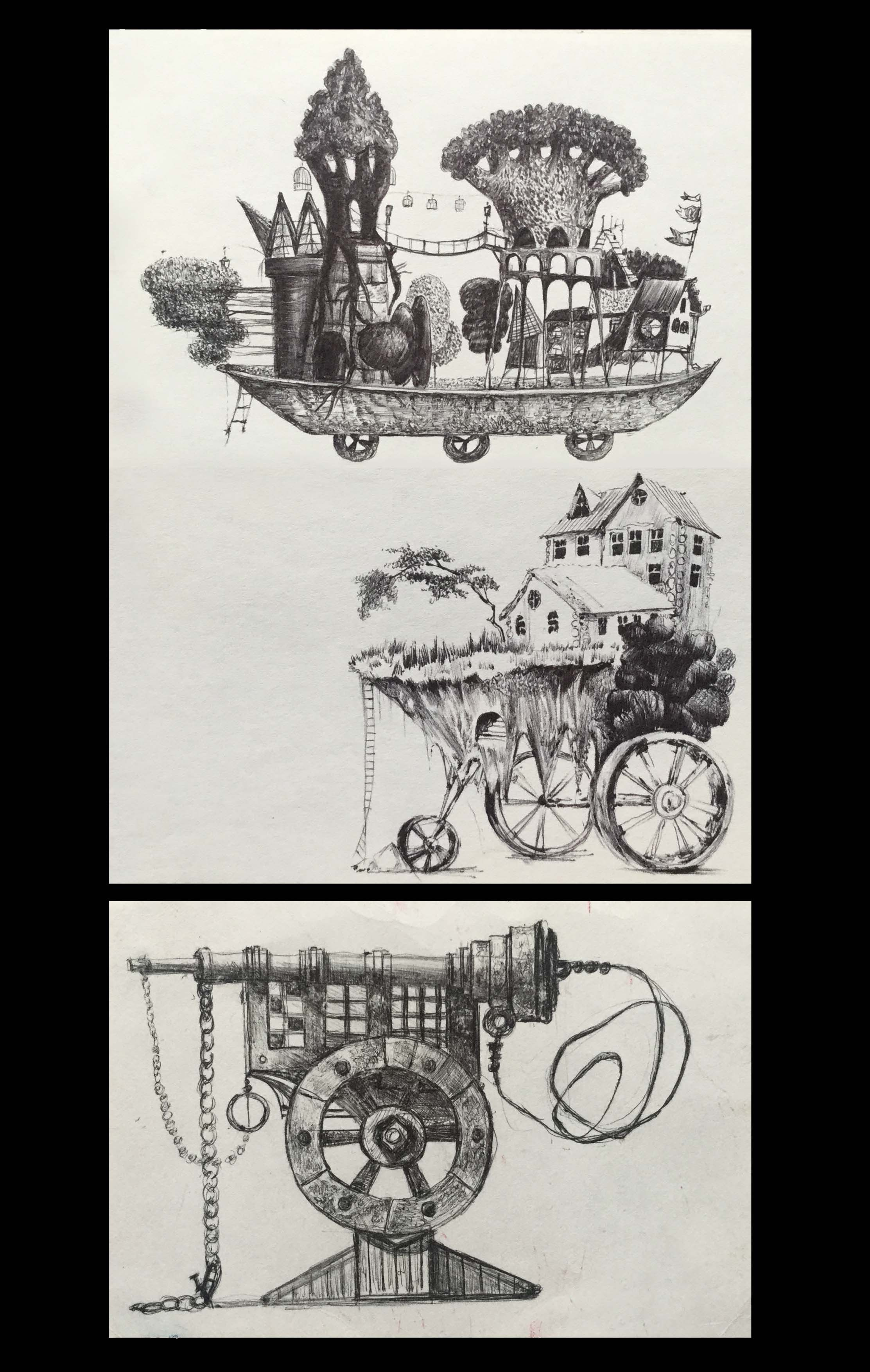 SKETCHBOOK. Munina Dina. Set design portfolio