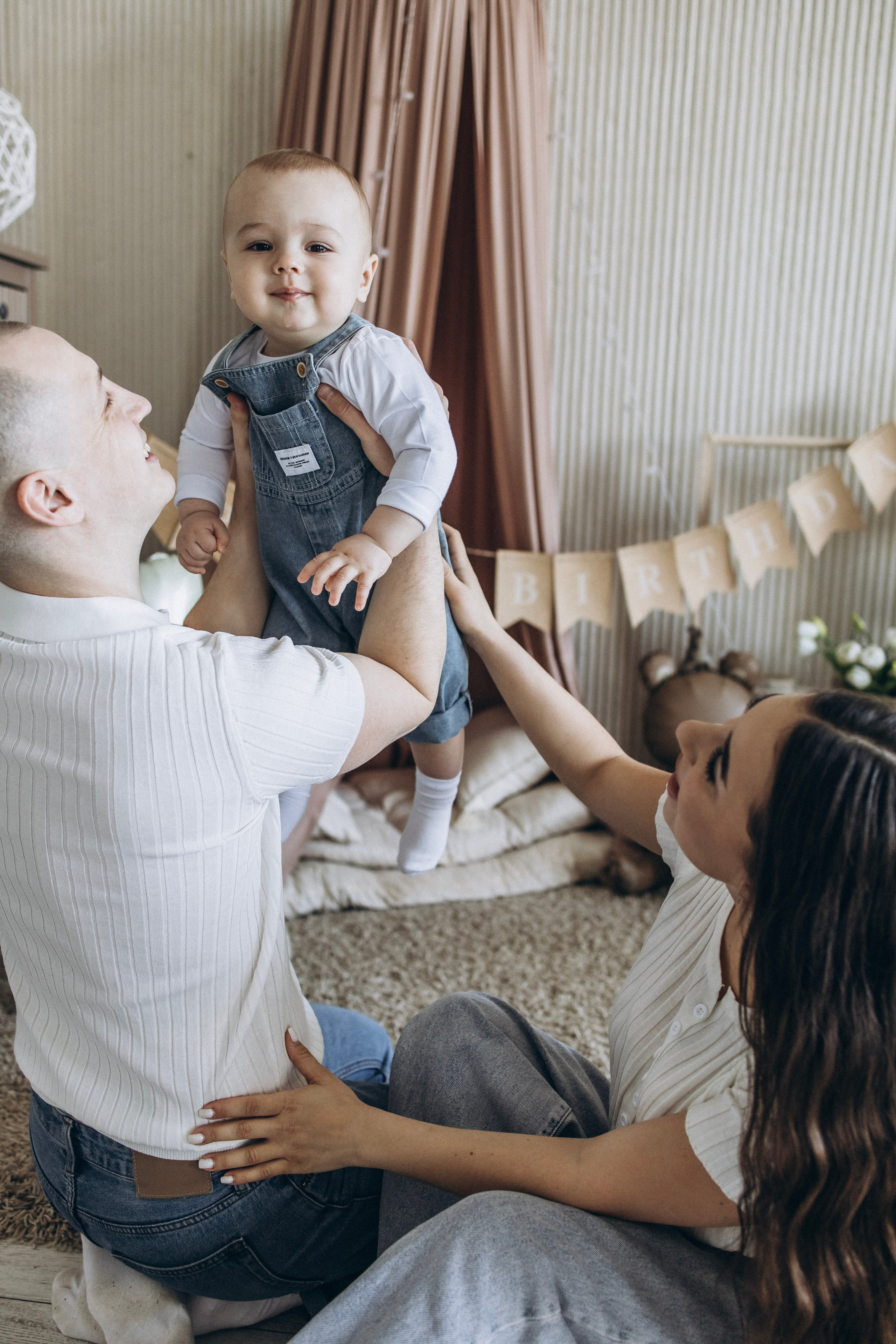 Фотосессия на годик. Ньюборн фотограф в Москве Чернова Анна — профессиональные фотосессии новорожденных в Москве на дому