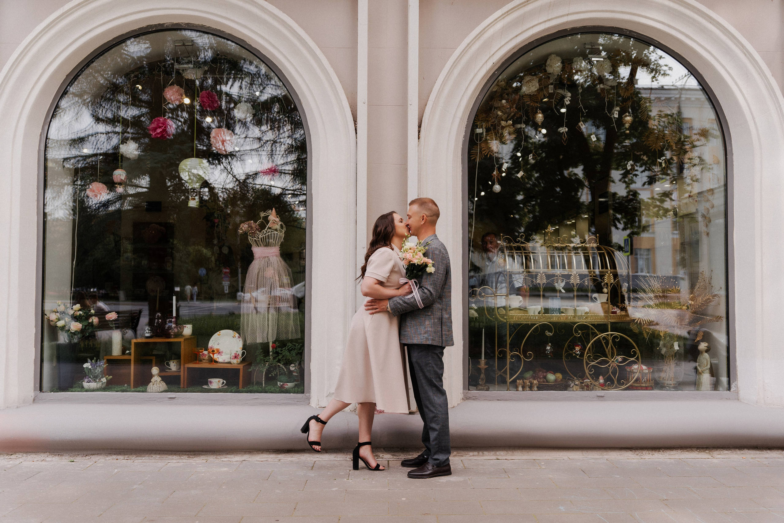 Съемка на улице после росписи