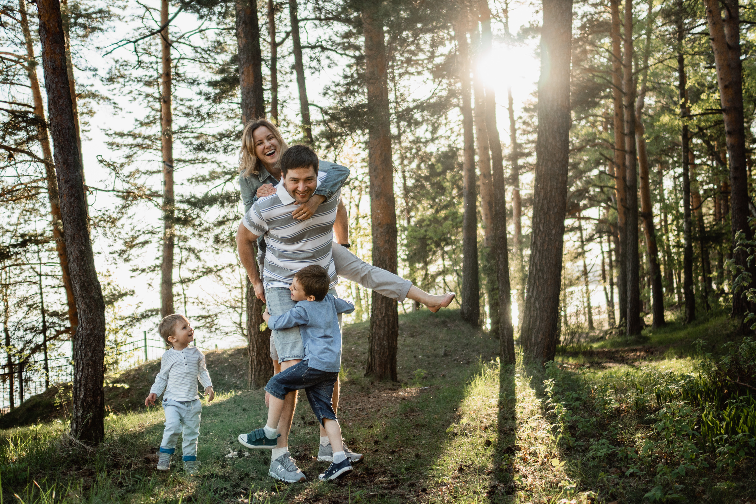 Семейная фотосессия на велосипедах. Семейный и детский фотограф в Санкт-Петербурге Наталья Григорьева