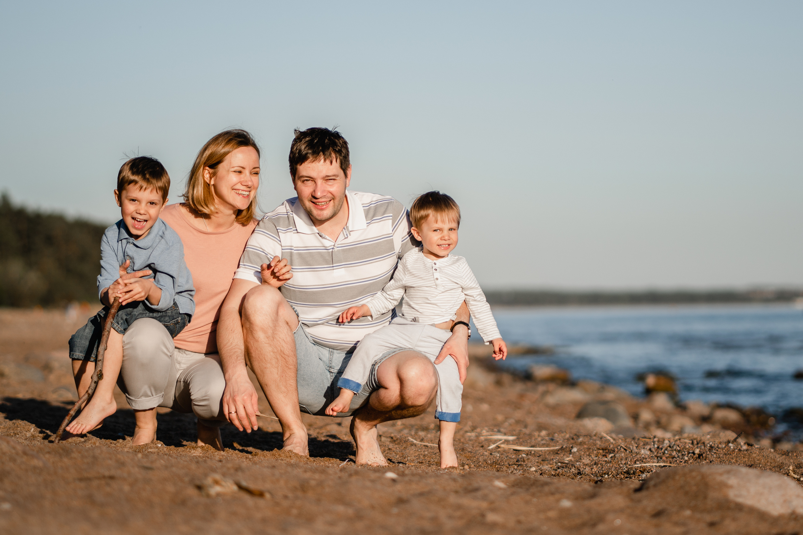 Семейная фотосессия на велосипедах. Семейный и детский фотограф в Санкт-Петербурге Наталья Григорьева