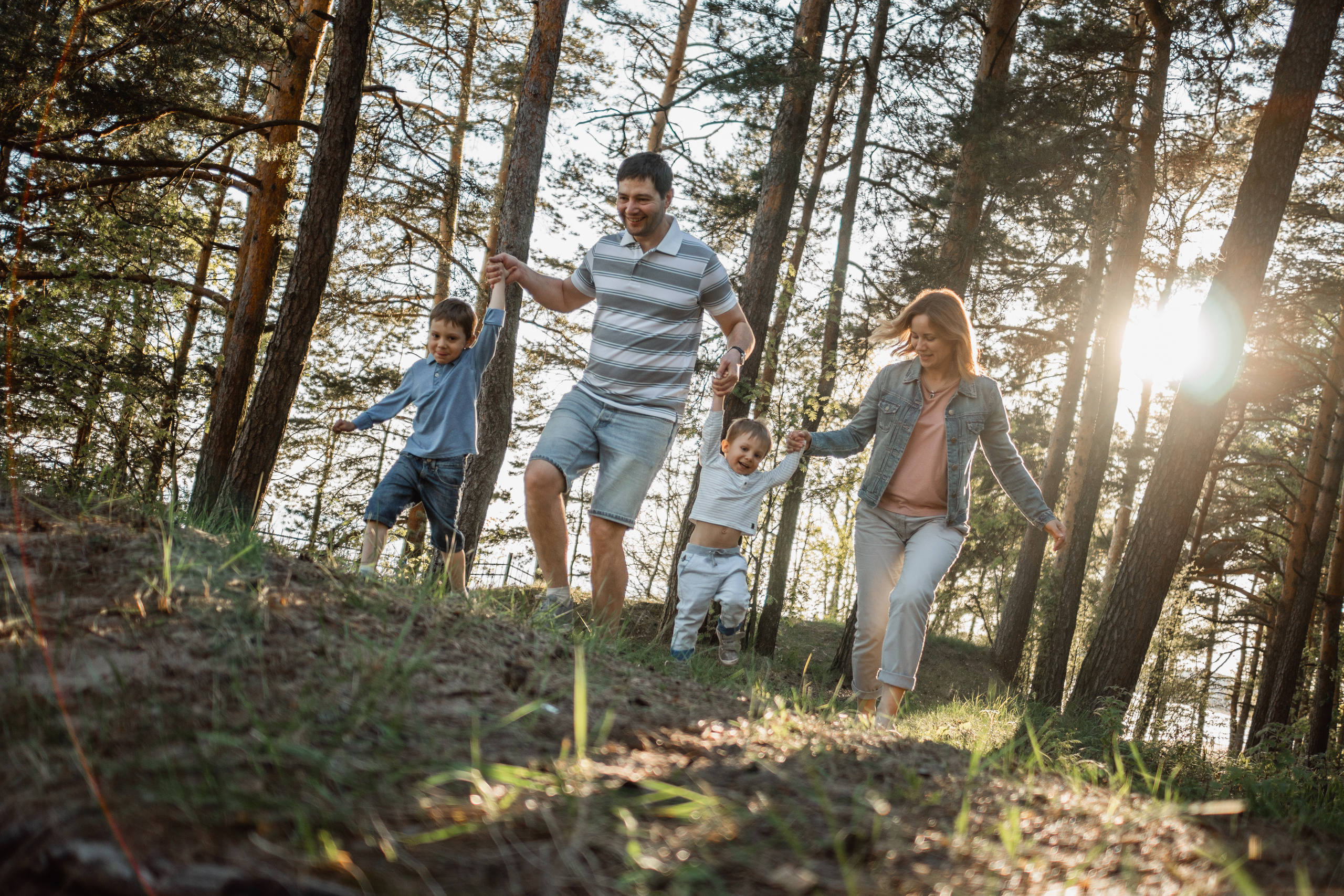 Семейная фотосессия на велосипедах. Семейный и детский фотограф в Санкт-Петербурге Наталья Григорьева