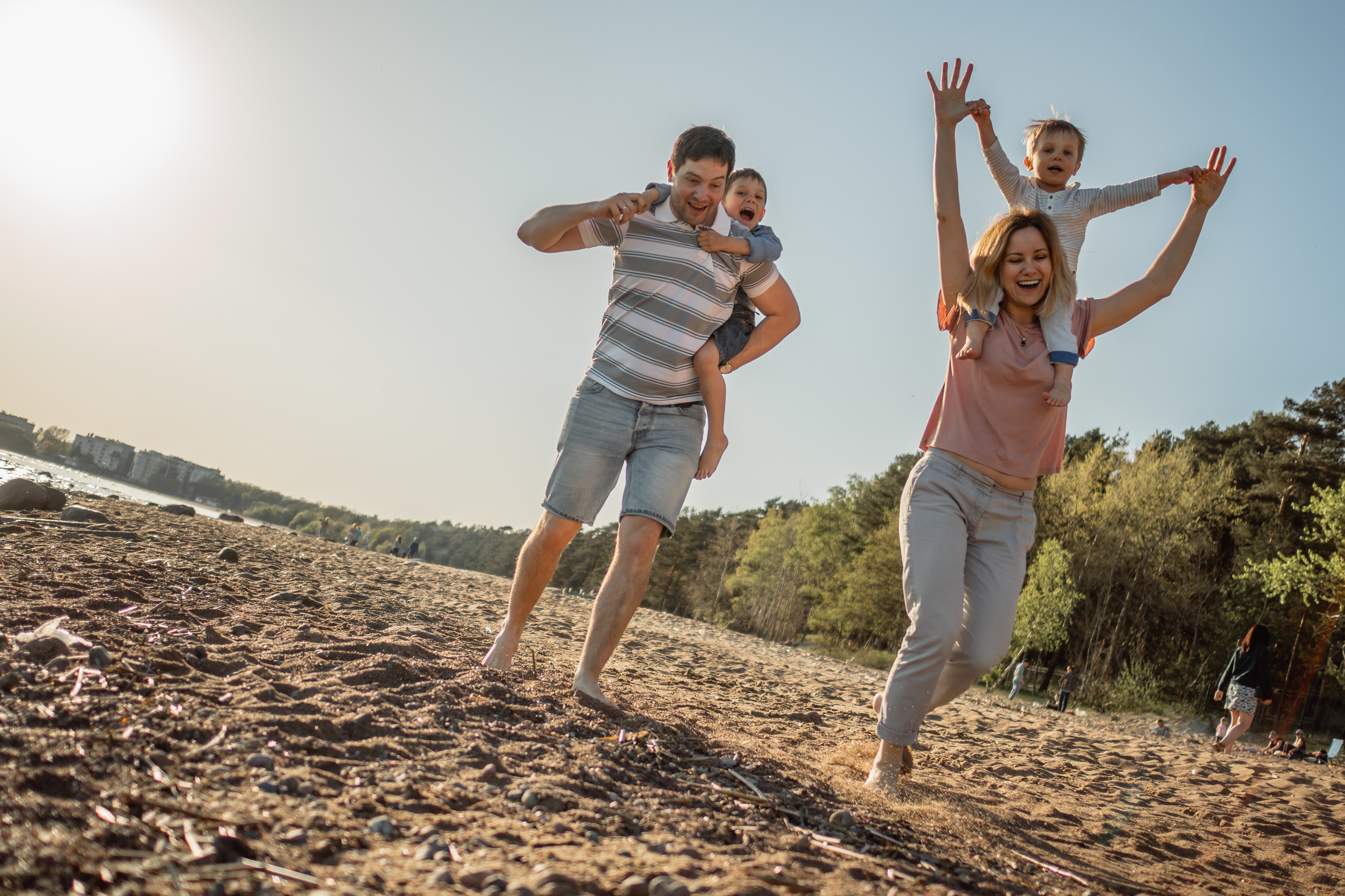 Семейная фотосессия на велосипедах. Семейный и детский фотограф в Санкт-Петербурге Наталья Григорьева