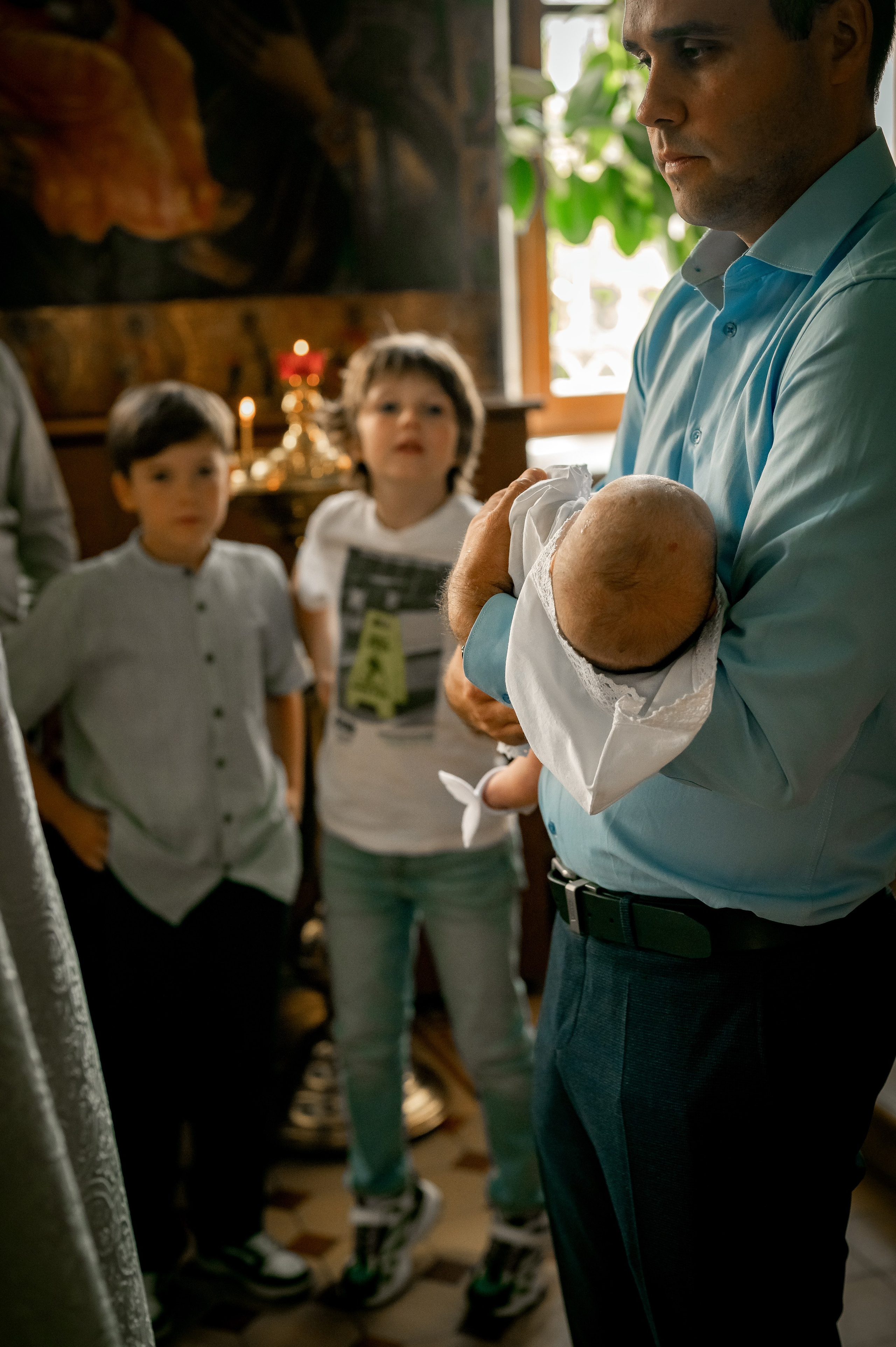 Таинство крещения. Фотограф новорождённых, семейный, школьный в городе Калуге Евгения
