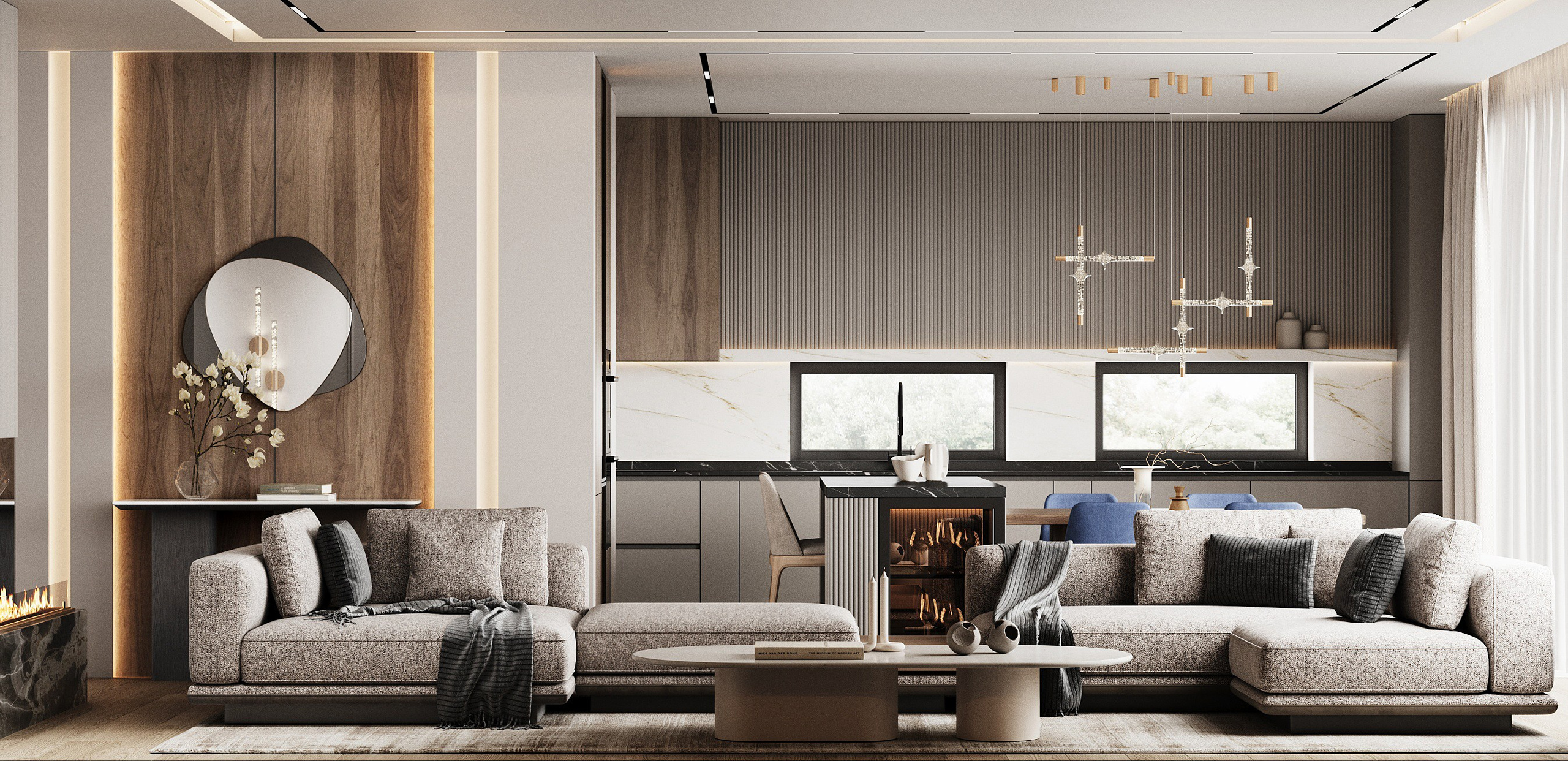 House 220 sq m. Профессиональный дизайнер интерьера