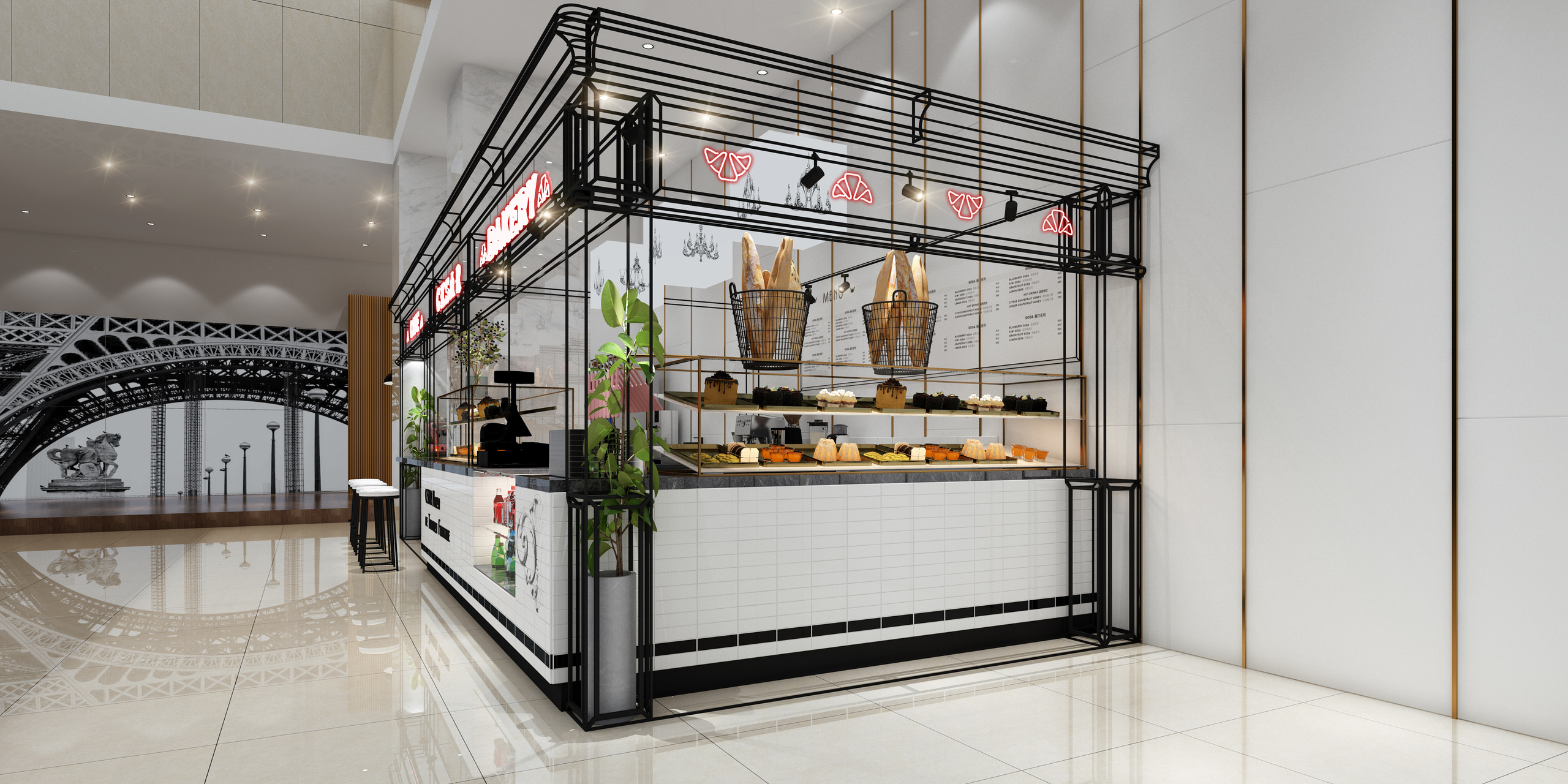 Pop-Up Store Cesar Bakery. Branding and Interiors